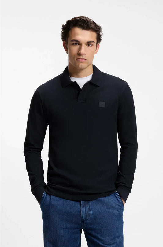 SLIM-FIT POLO SHIRT IN STRETCH-COTTON PIQUE
