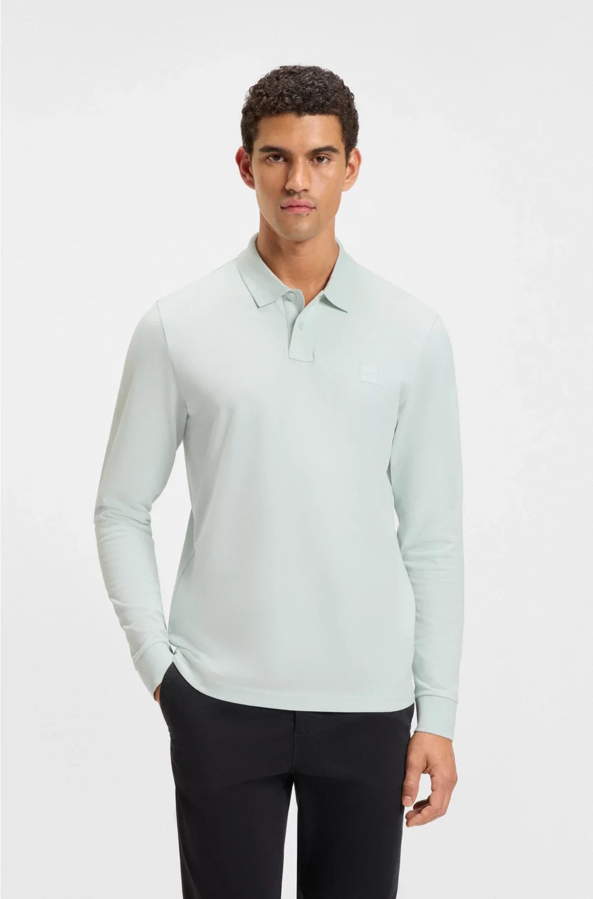 SLIM-FIT POLO SHIRT IN STRETCH-COTTON PIQUE