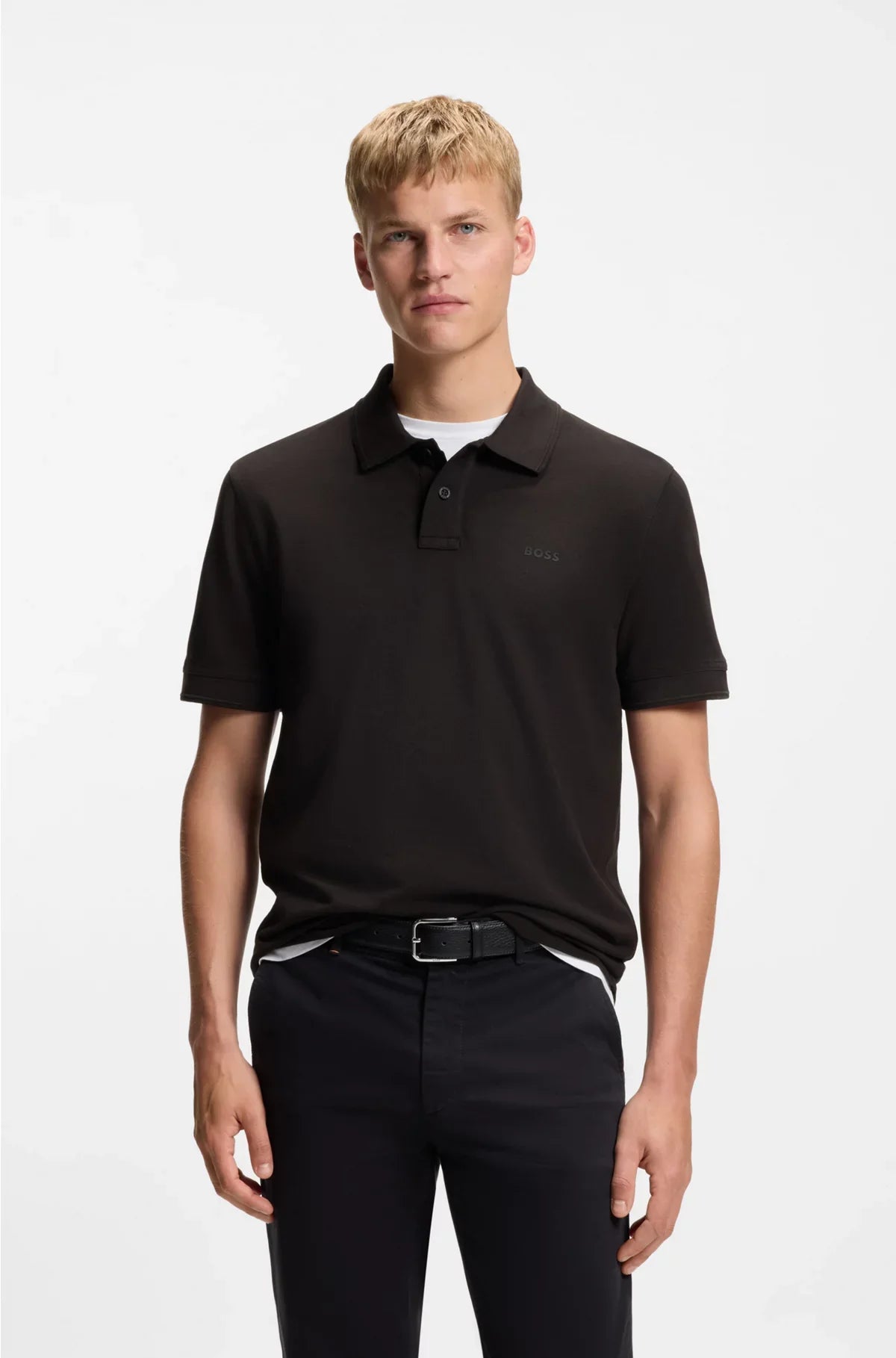 COTTON-PIQUE POLO SHIRT WITH LOGO PRINT