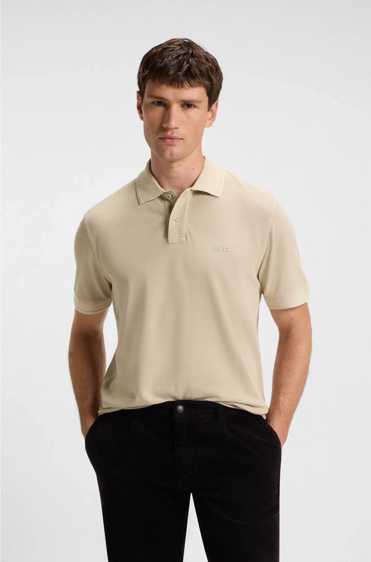 COTTON-PIQUE POLO SHIRT WITH LOGO PRINT