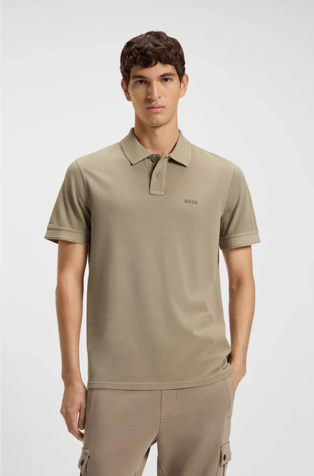 COTTON-PIQUE POLO SHIRT WITH LOGO PRINT