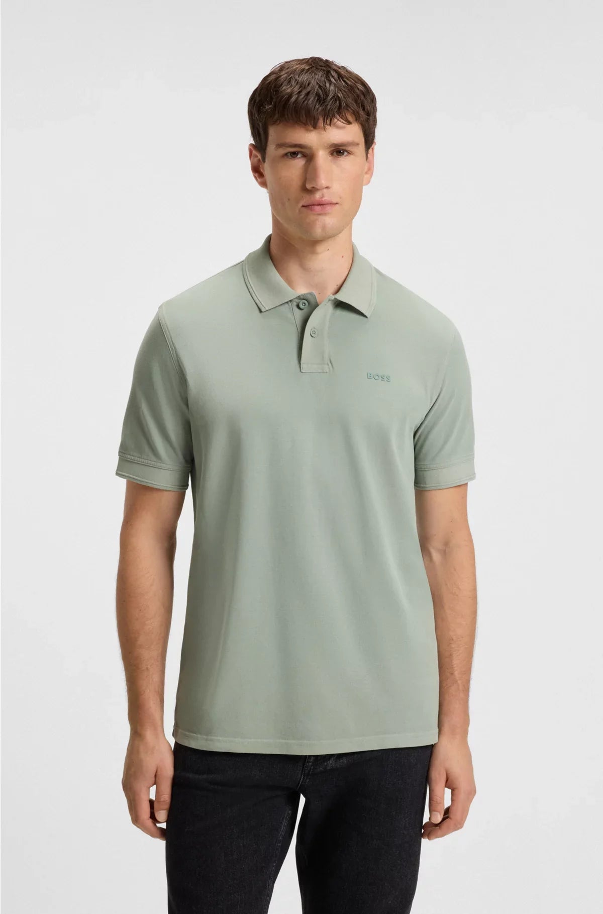COTTON-PIQUE POLO SHIRT WITH LOGO PRINT