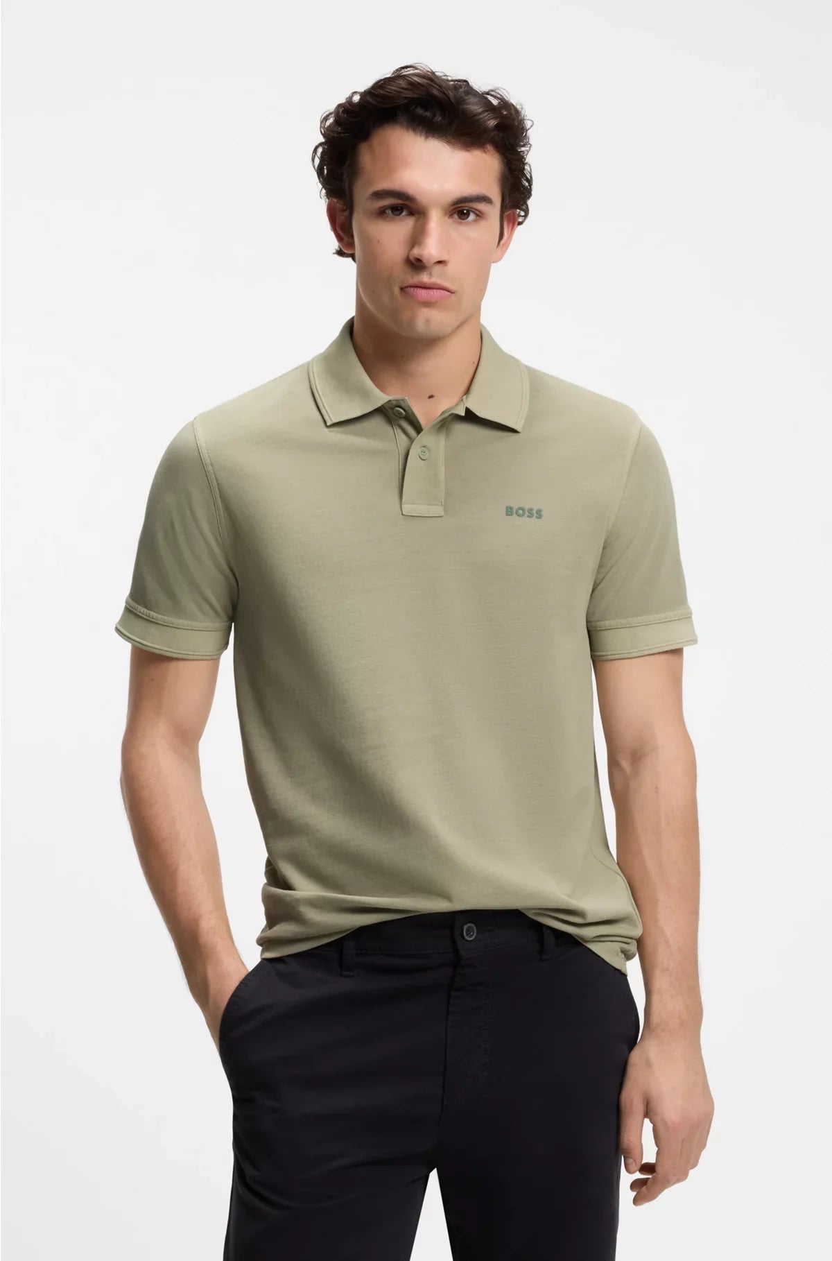 COTTON-PIQUE POLO SHIRT WITH LOGO PRINT