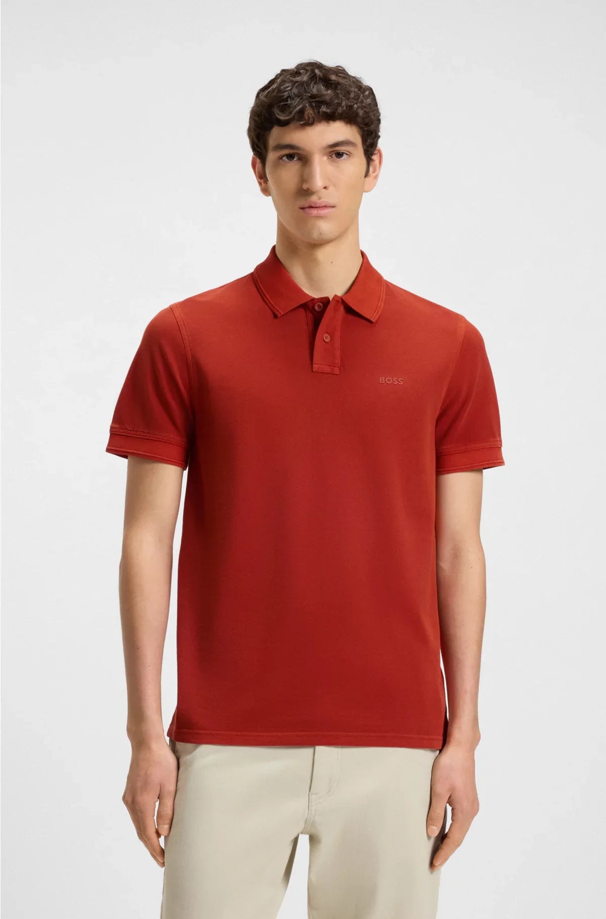 COTTON-PIQUE POLO SHIRT WITH LOGO PRINT