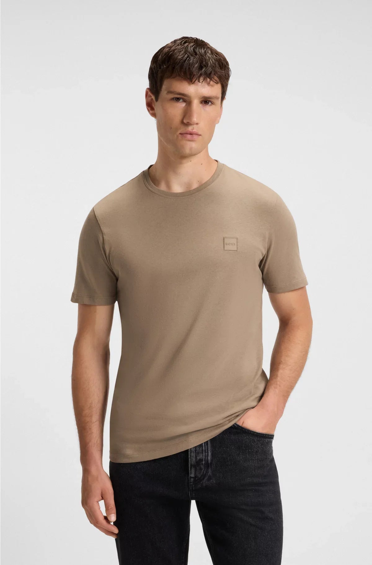 COTTON-JERSEY T-SHIRT WITH LOGO PATCH