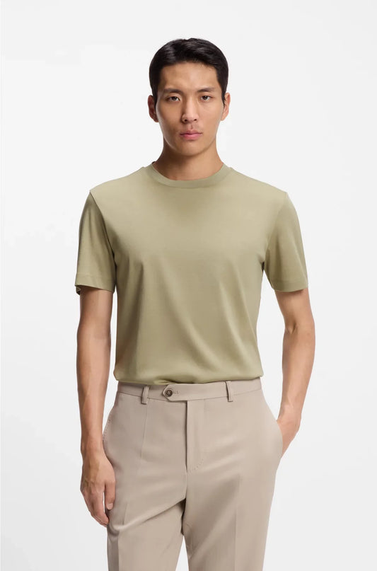 REGULAR-FIT T-SHIRT IN MERCERISED COTTON