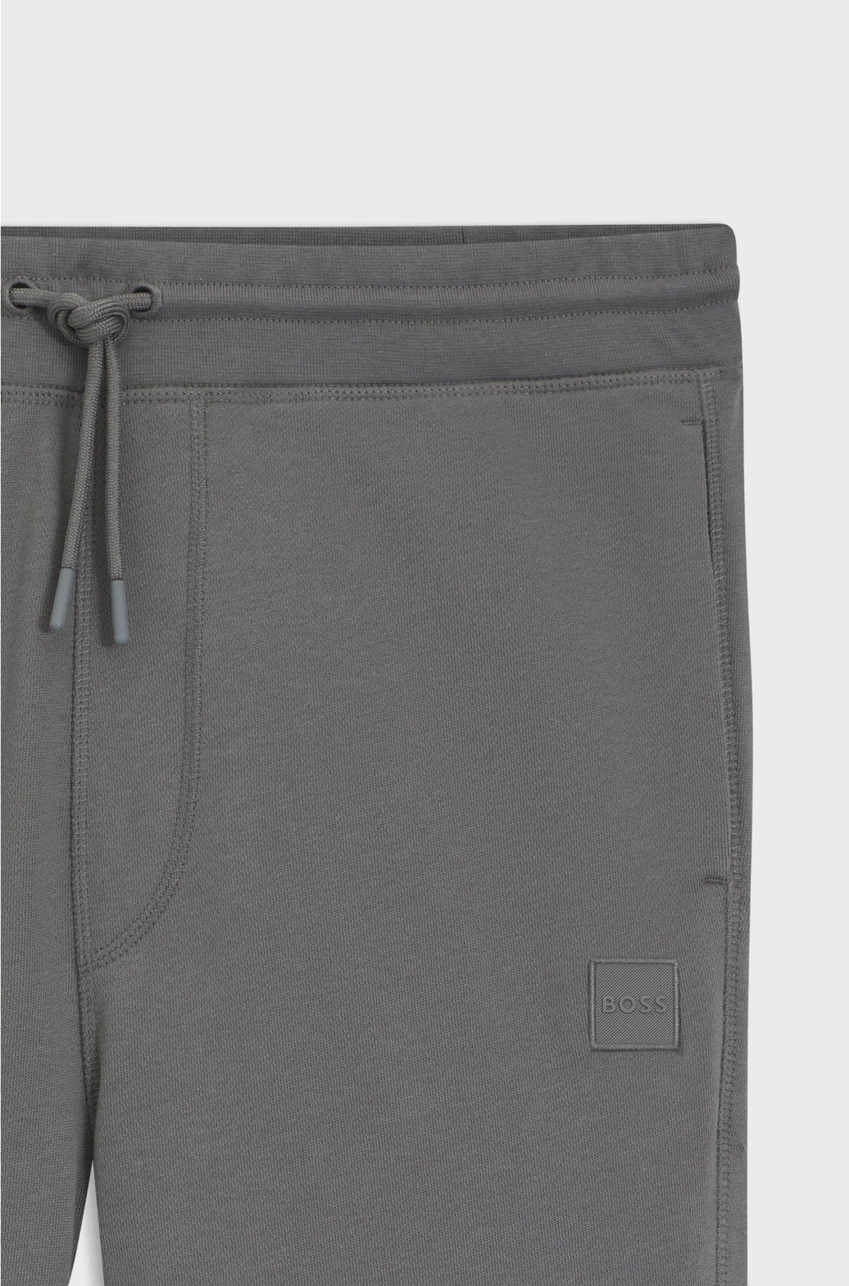 PANTALONI DELLA TUTA IN SPUGNA DI COTONE CON PATCH LOGO
