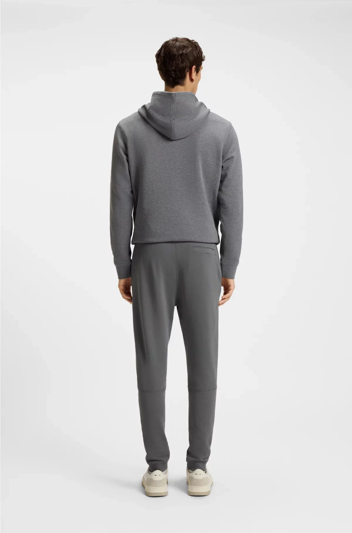 PANTALONI DELLA TUTA IN SPUGNA DI COTONE CON PATCH LOGO