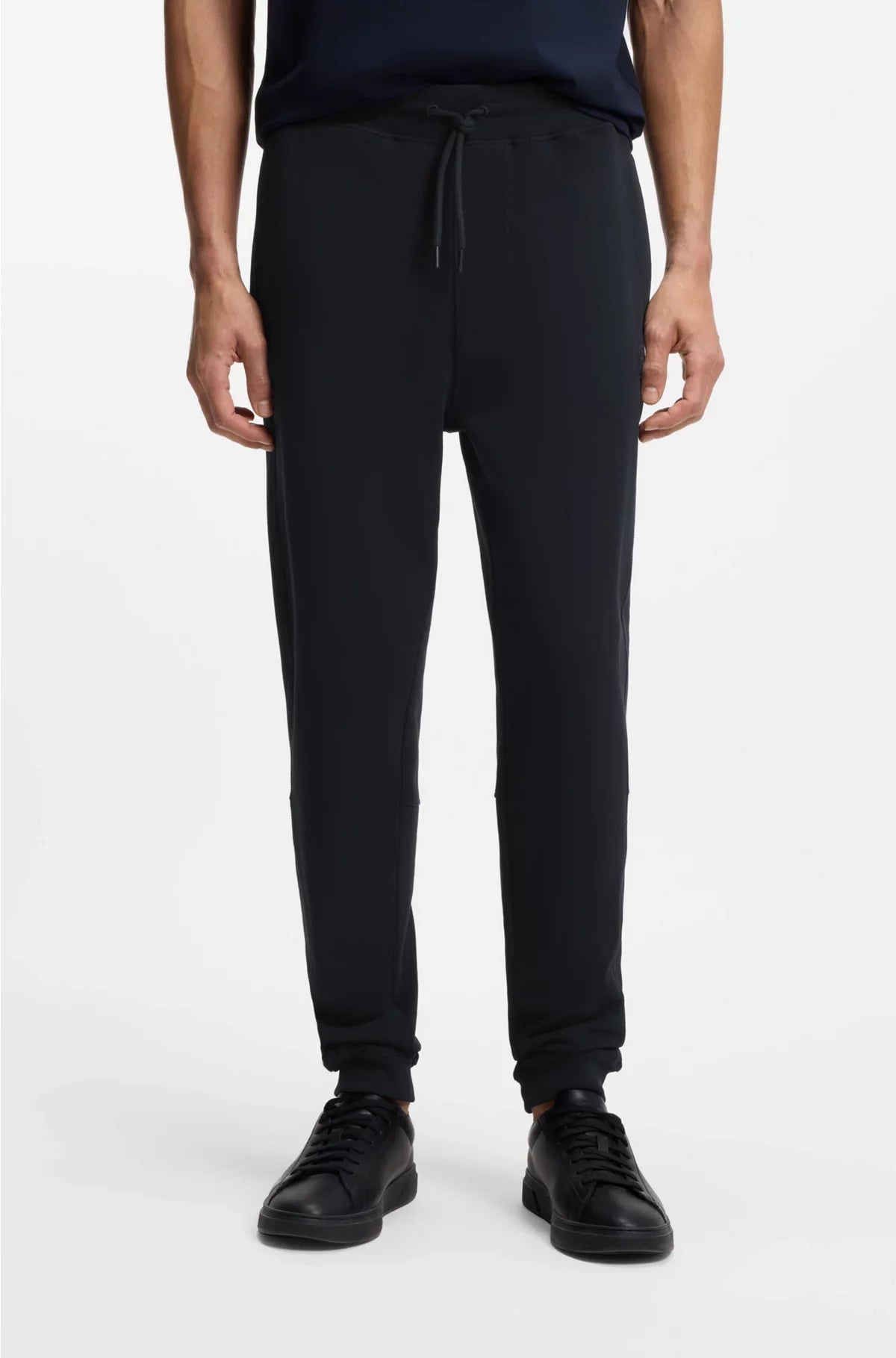PANTALONI DELLA TUTA IN SPUGNA DI COTONE CON PATCH LOGO