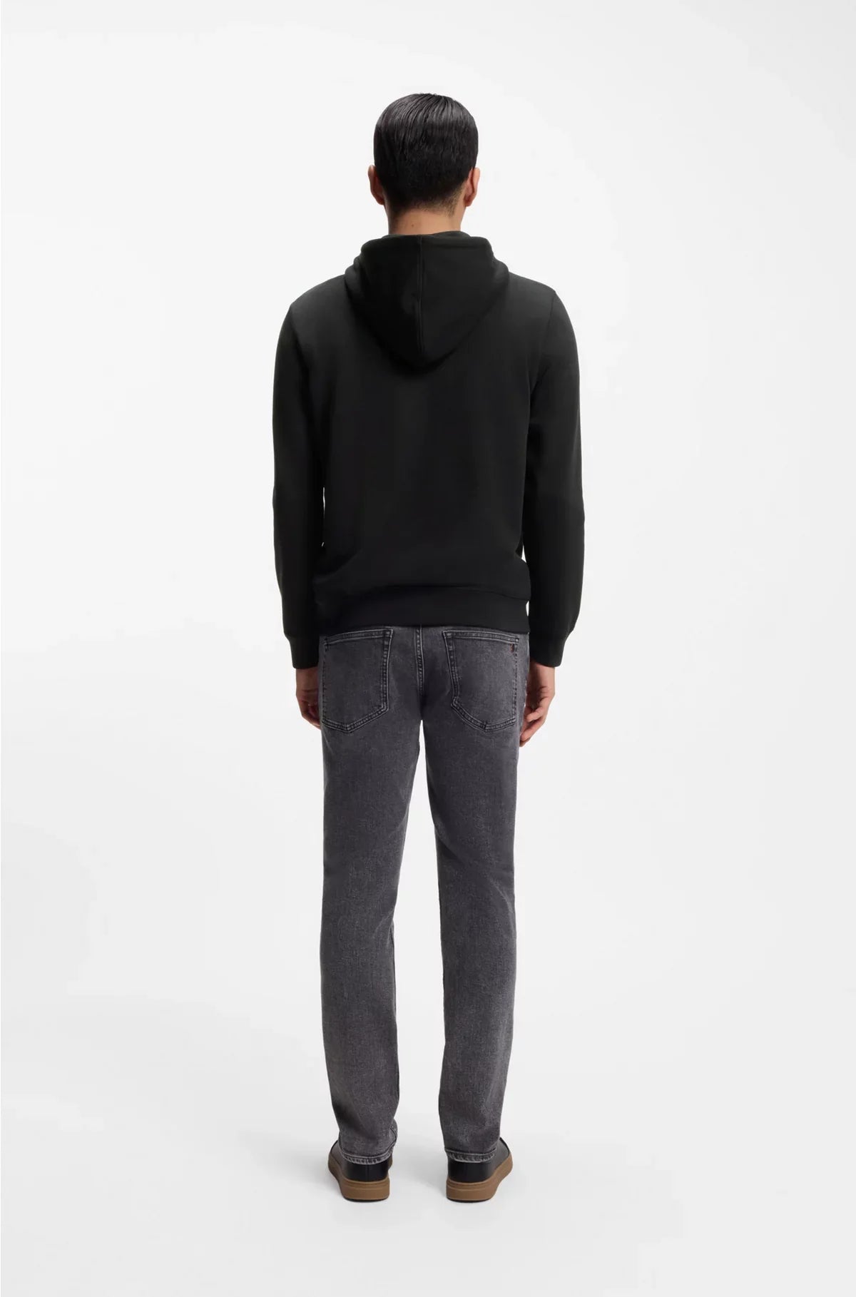 COTTON-TERRY HOODIE WITH LOGO PATCH