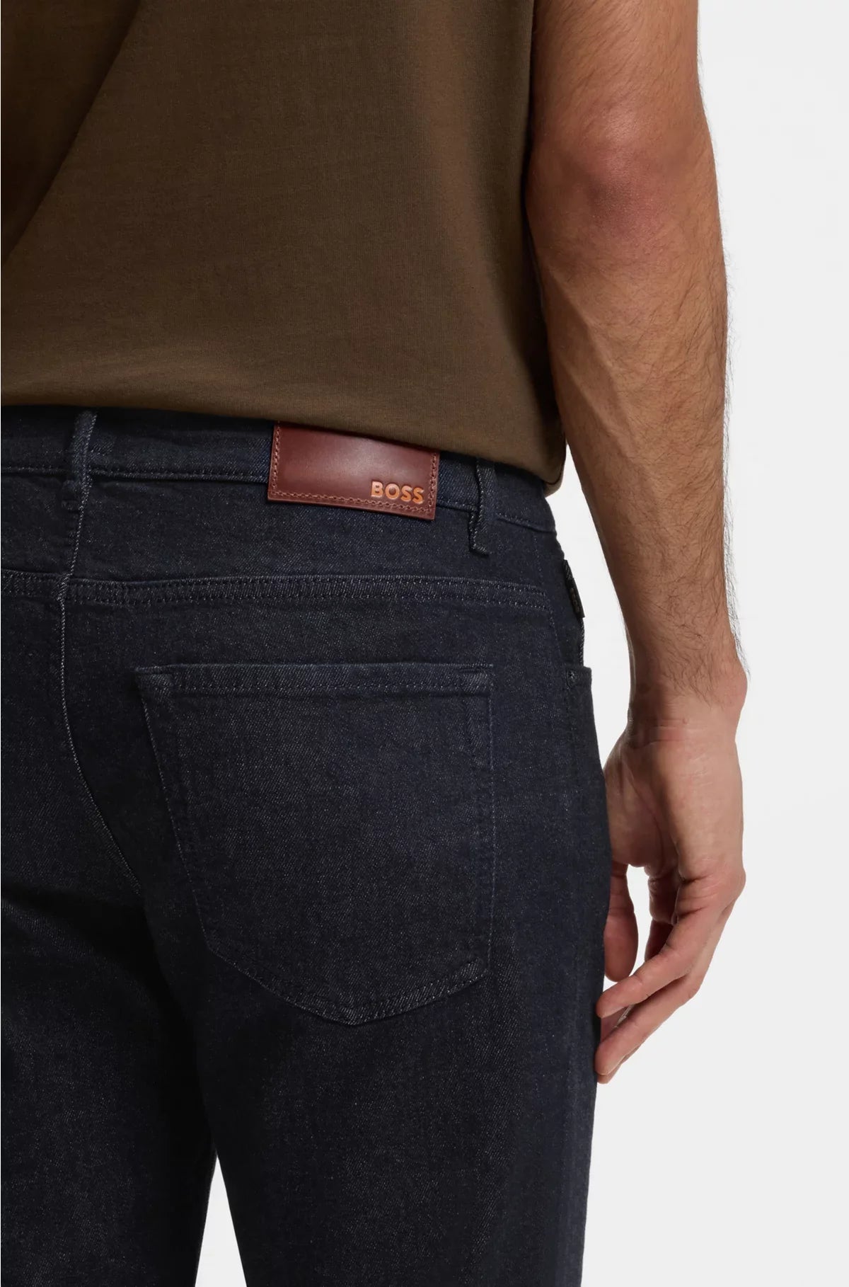 MAINE REGULAR-FIT JEANS IN DARK-BLUE STRETCH DENIM