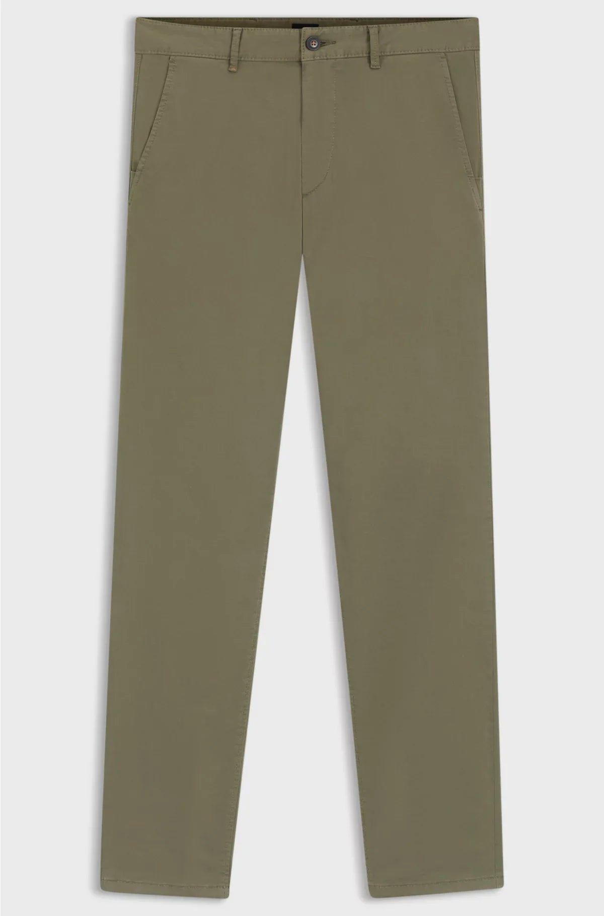 SLIM-FIT TROUSERS IN STRETCH-COTTON SATIN