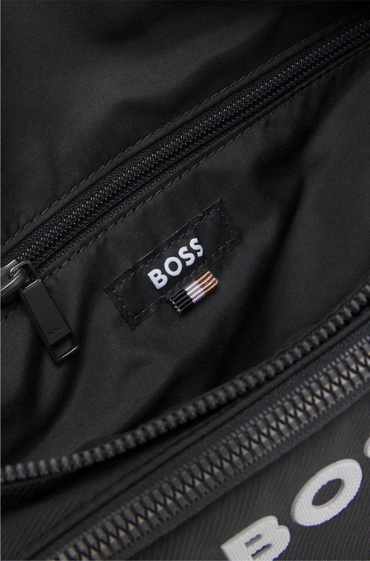 STRUCTURED BELT BAG WITH CONTRAST LOGO
