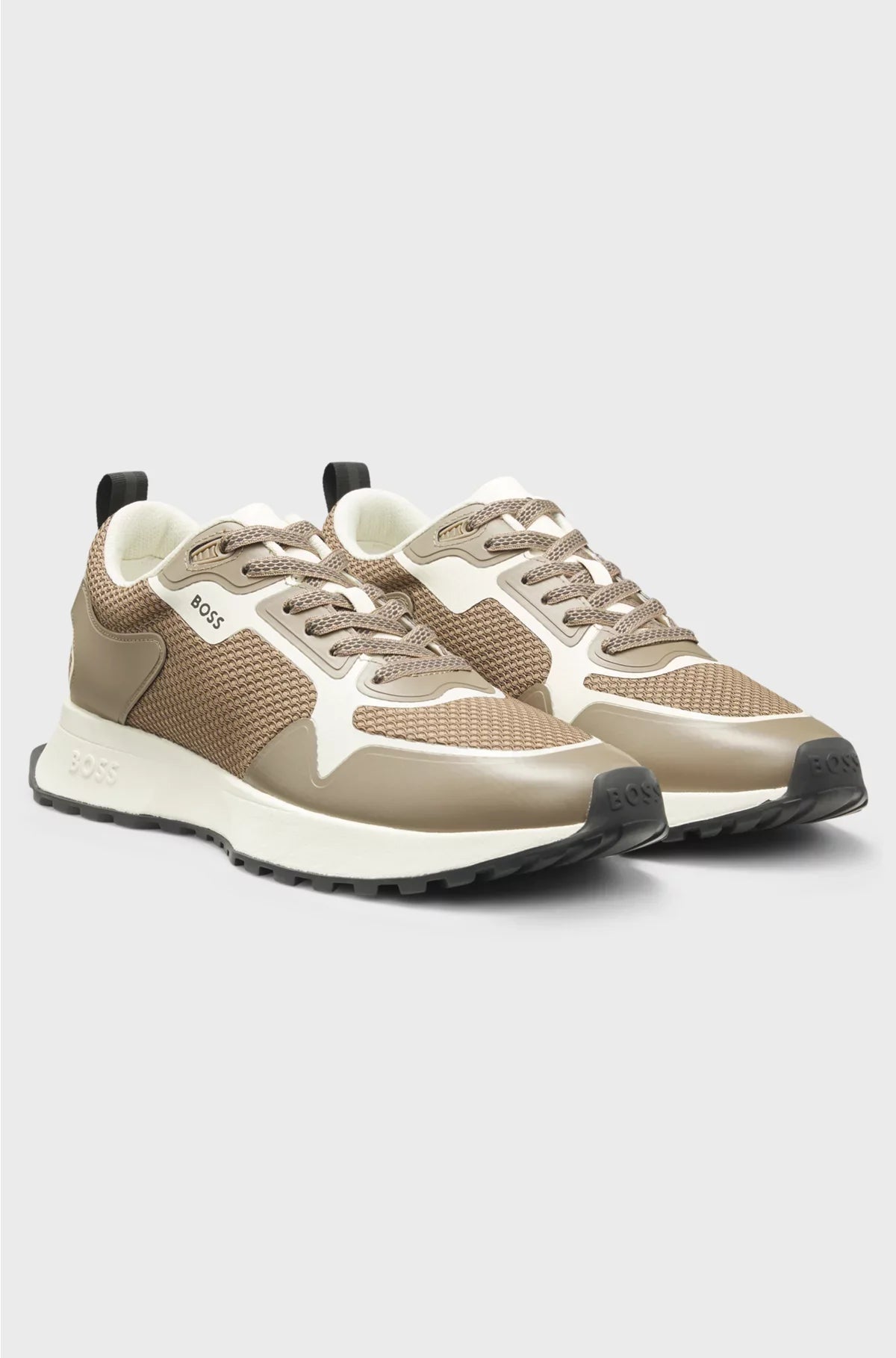 SNEAKERS IN MATERIALI MISTI CON DETTAGLI IN MESH E BRANDING