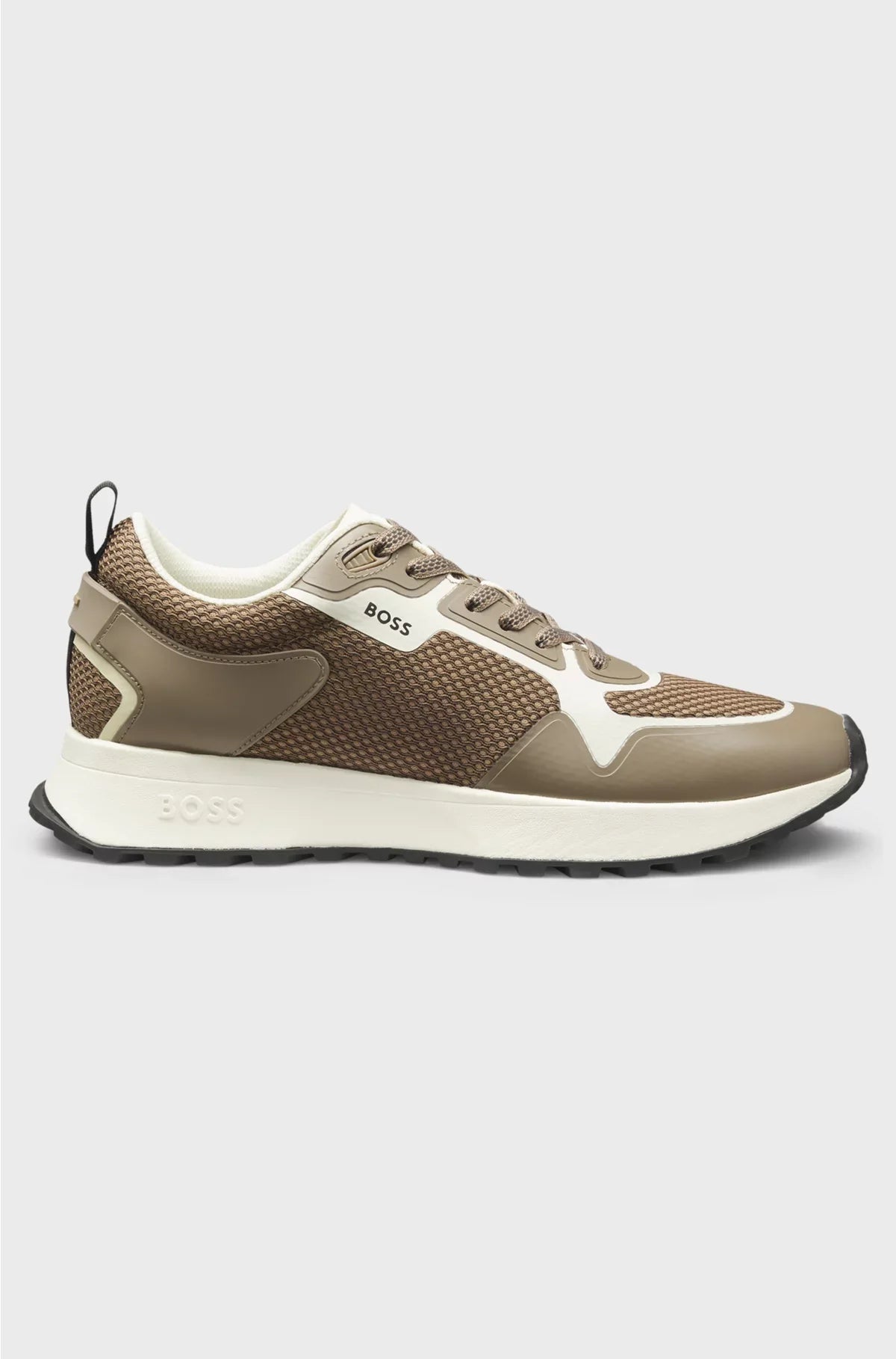 SNEAKERS IN MATERIALI MISTI CON DETTAGLI IN MESH E BRANDING