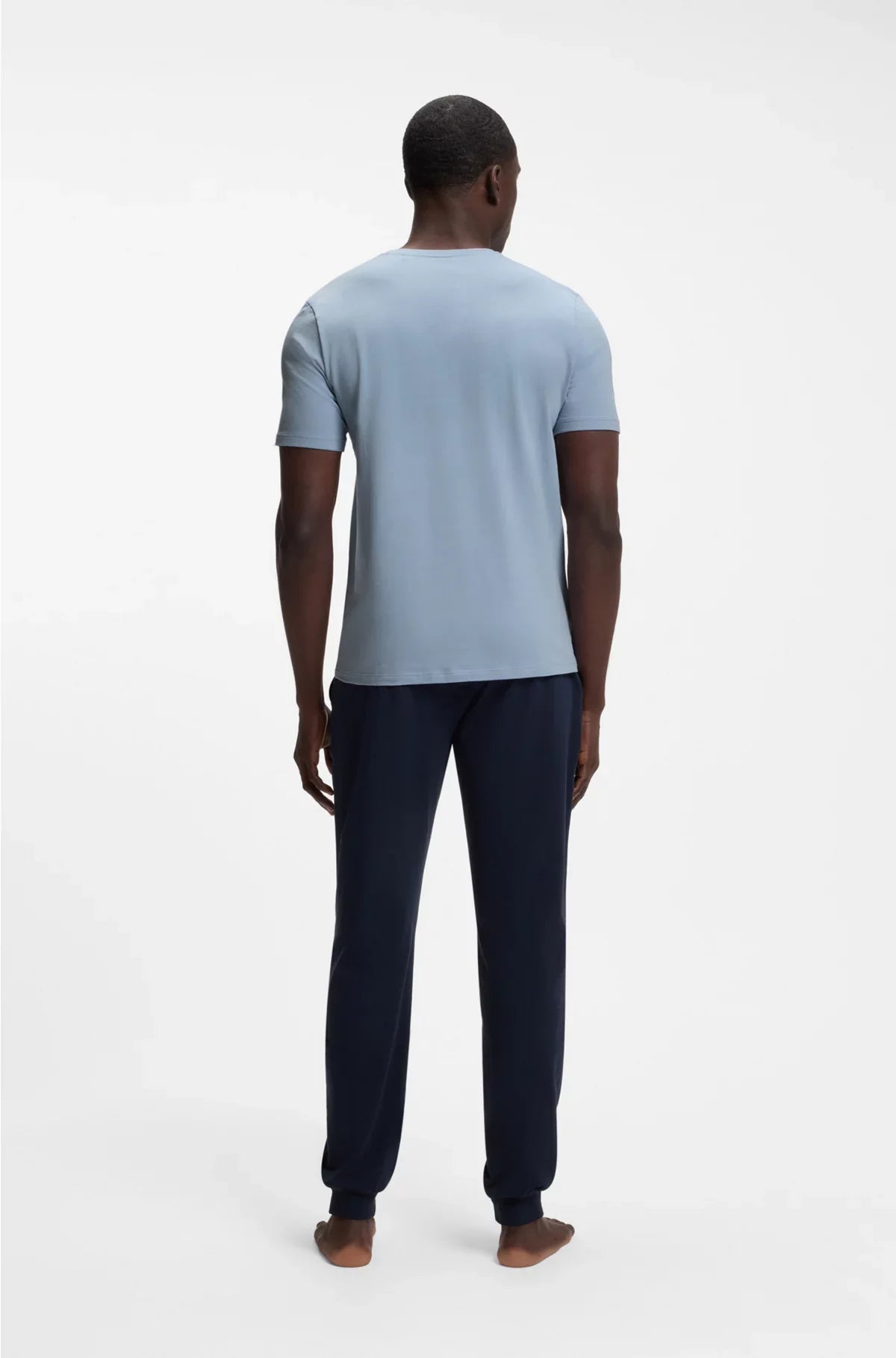 EMBROIDERED-LOGO T-SHIRT IN STRETCH COTTON