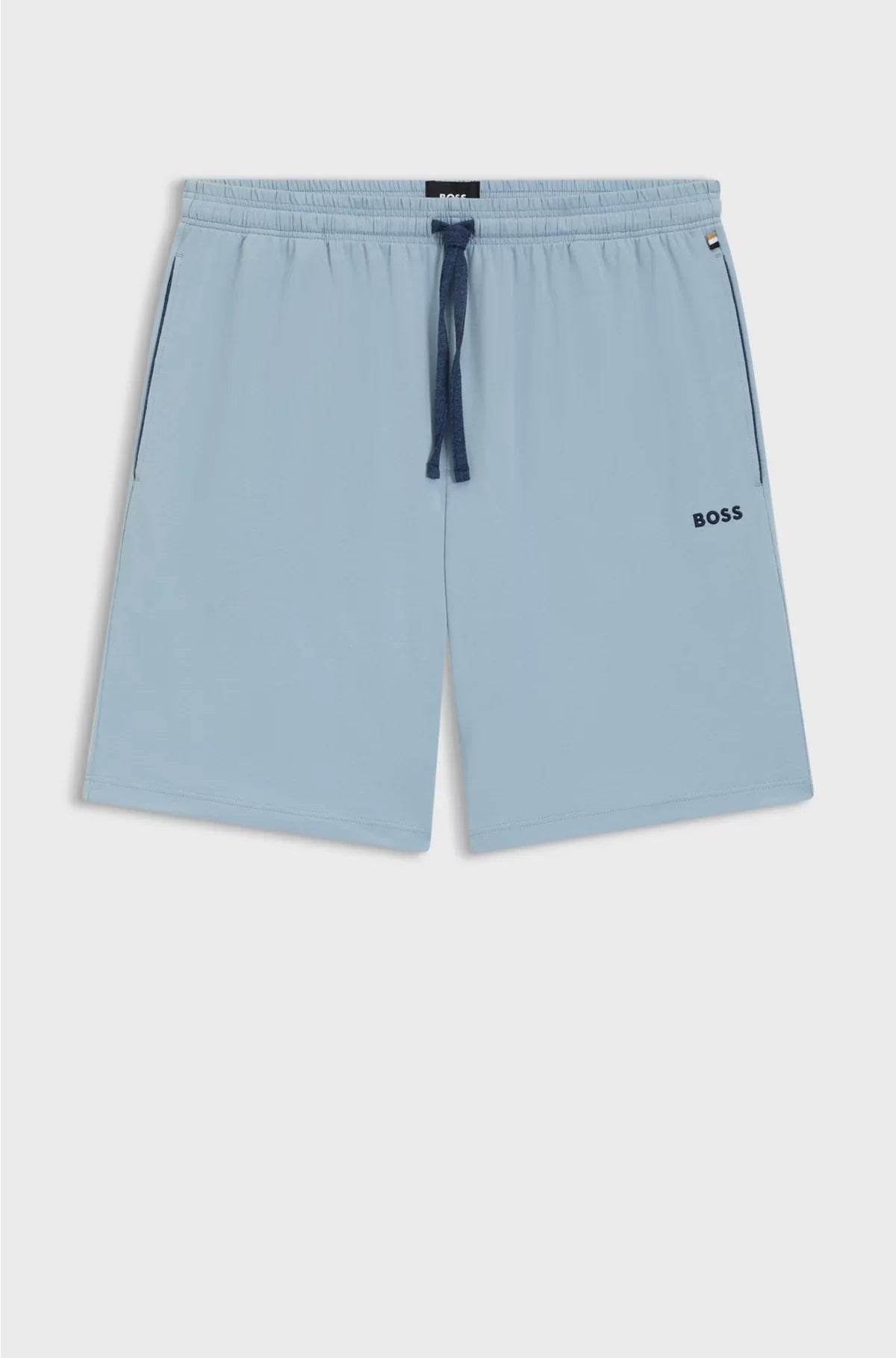 STRETCH-COTTON SHORTS WITH EMBROIDERED LOGO