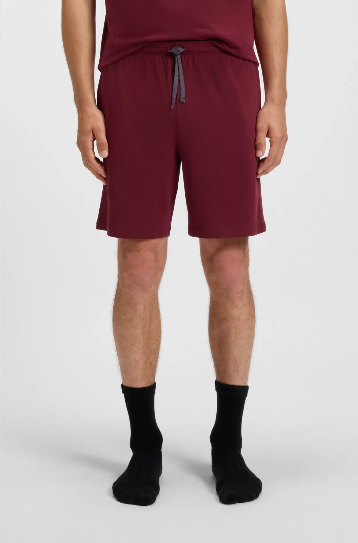 STRETCH-COTTON SHORTS WITH EMBROIDERED LOGO
