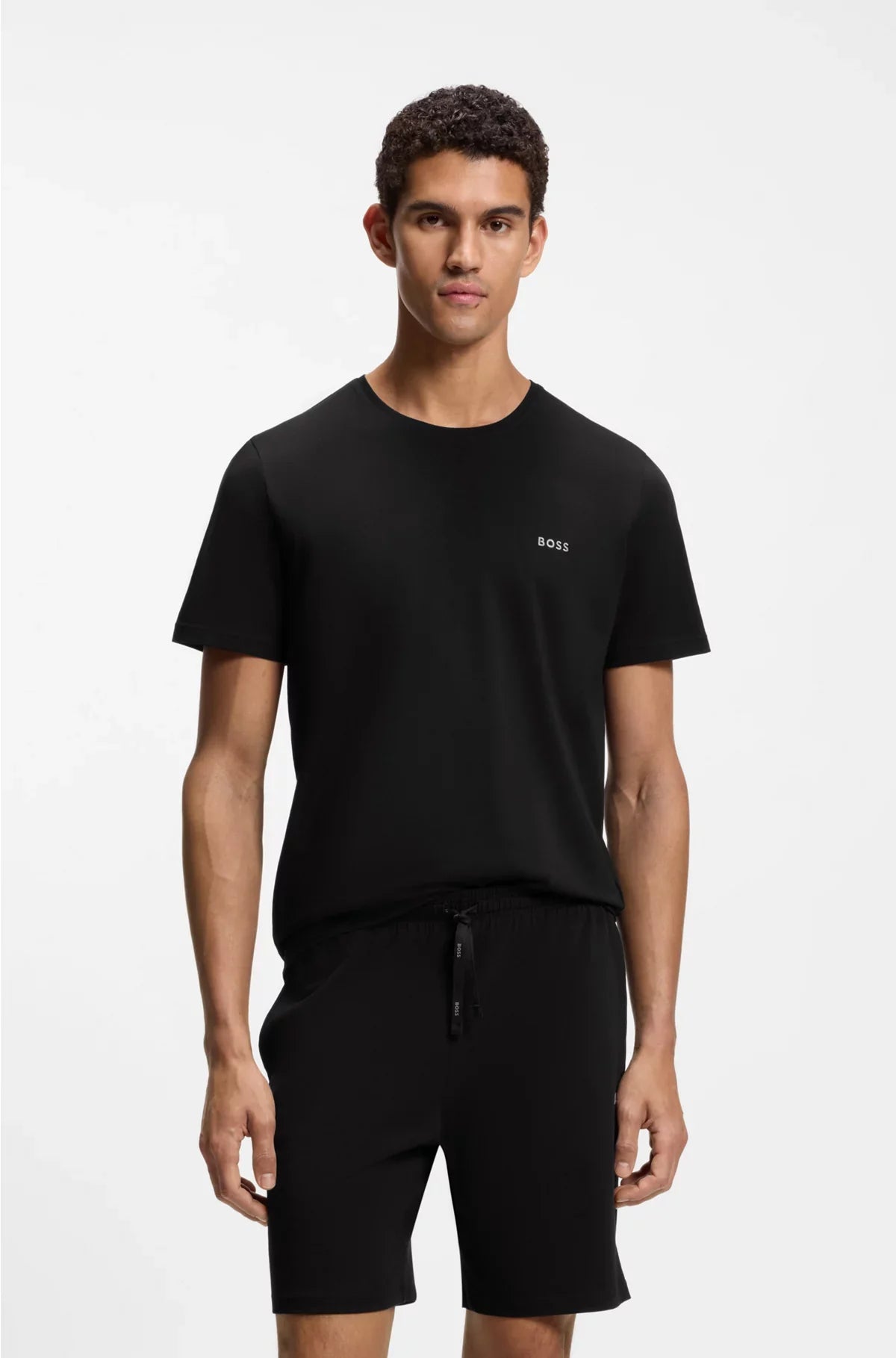 T-SHIRT IN COTONE STRETCH CON LOGO RICAMATO