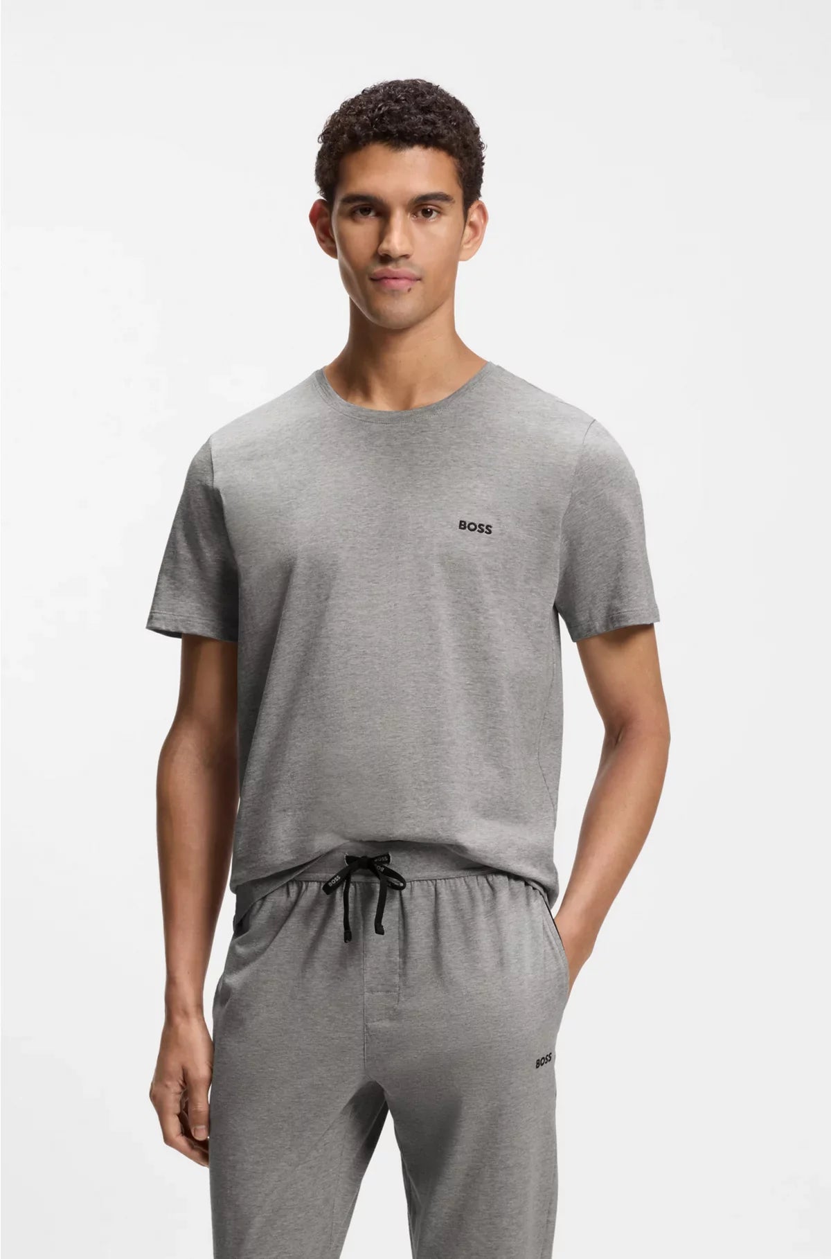 T-SHIRT IN COTONE STRETCH CON LOGO RICAMATO