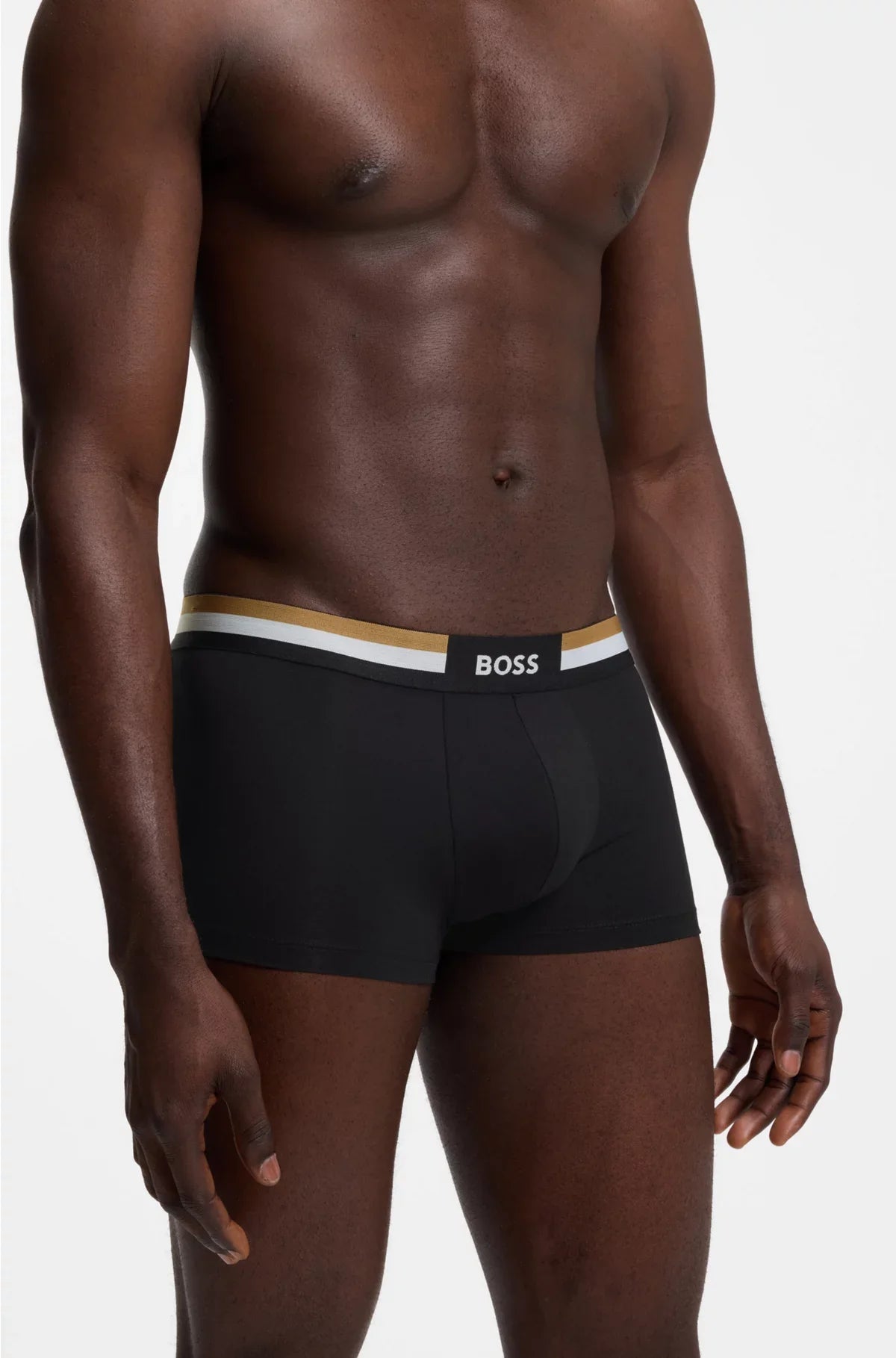 THREE-PACK OF MOISTURE-WICKING COTTON-BLEND TRUNKS