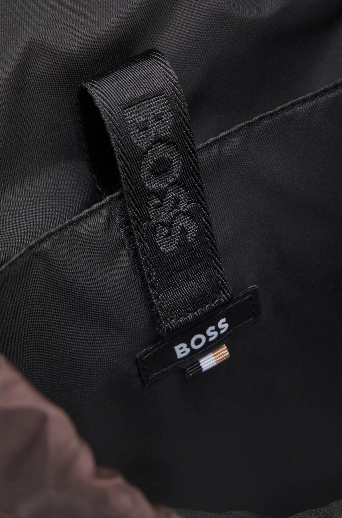 TWILL BACKPACK WITH DOUBLE B MONOGRAM