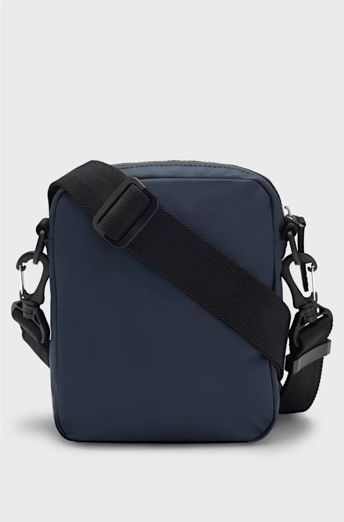 FAUX-LEATHER REPORTER BAG WITH TONAL LOGO