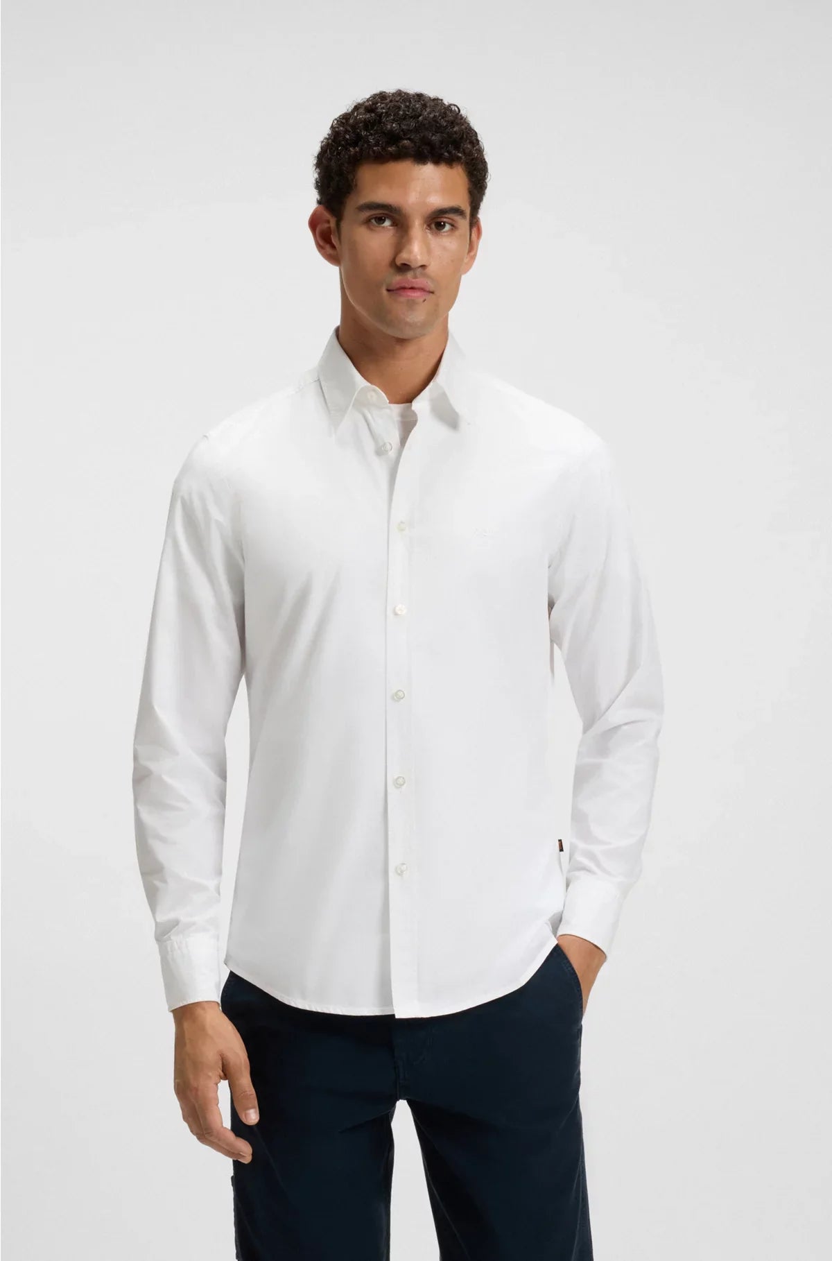 REGULAR-FIT SHIRT IN COTTON POPLIN