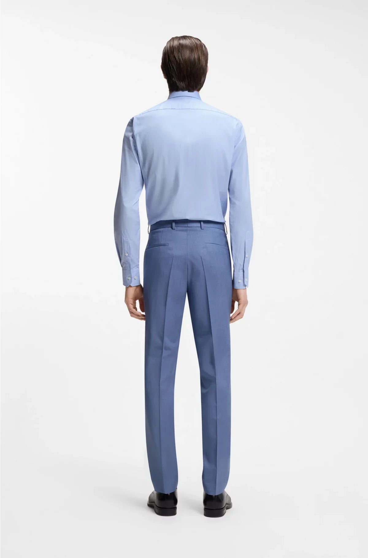 REGULAR-FIT SHIRT IN EASY-IRON PEPITA STRETCH COTTON