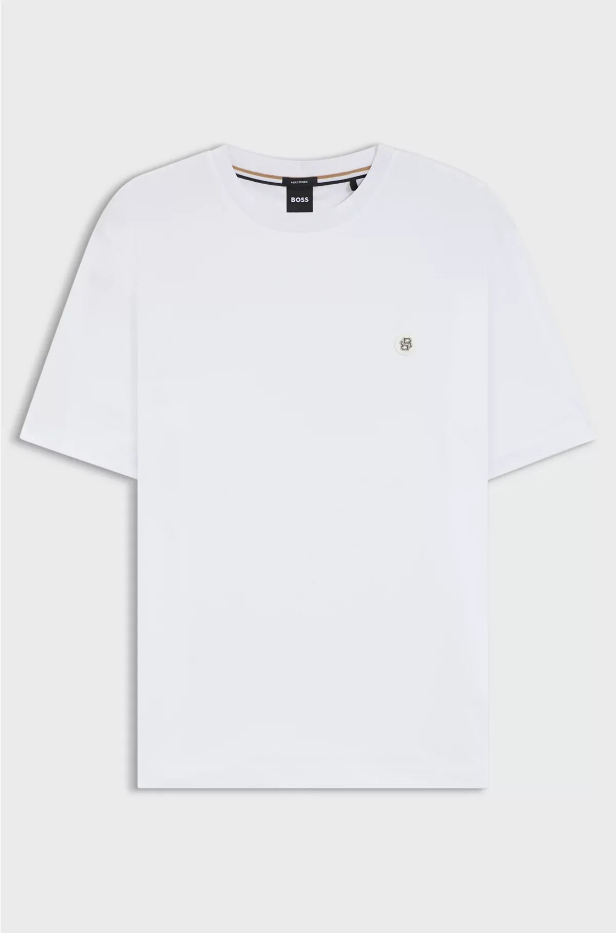 T-SHIRT REGULAR FIT IN COTONE CON MONOGRAMMA B DOPPIA