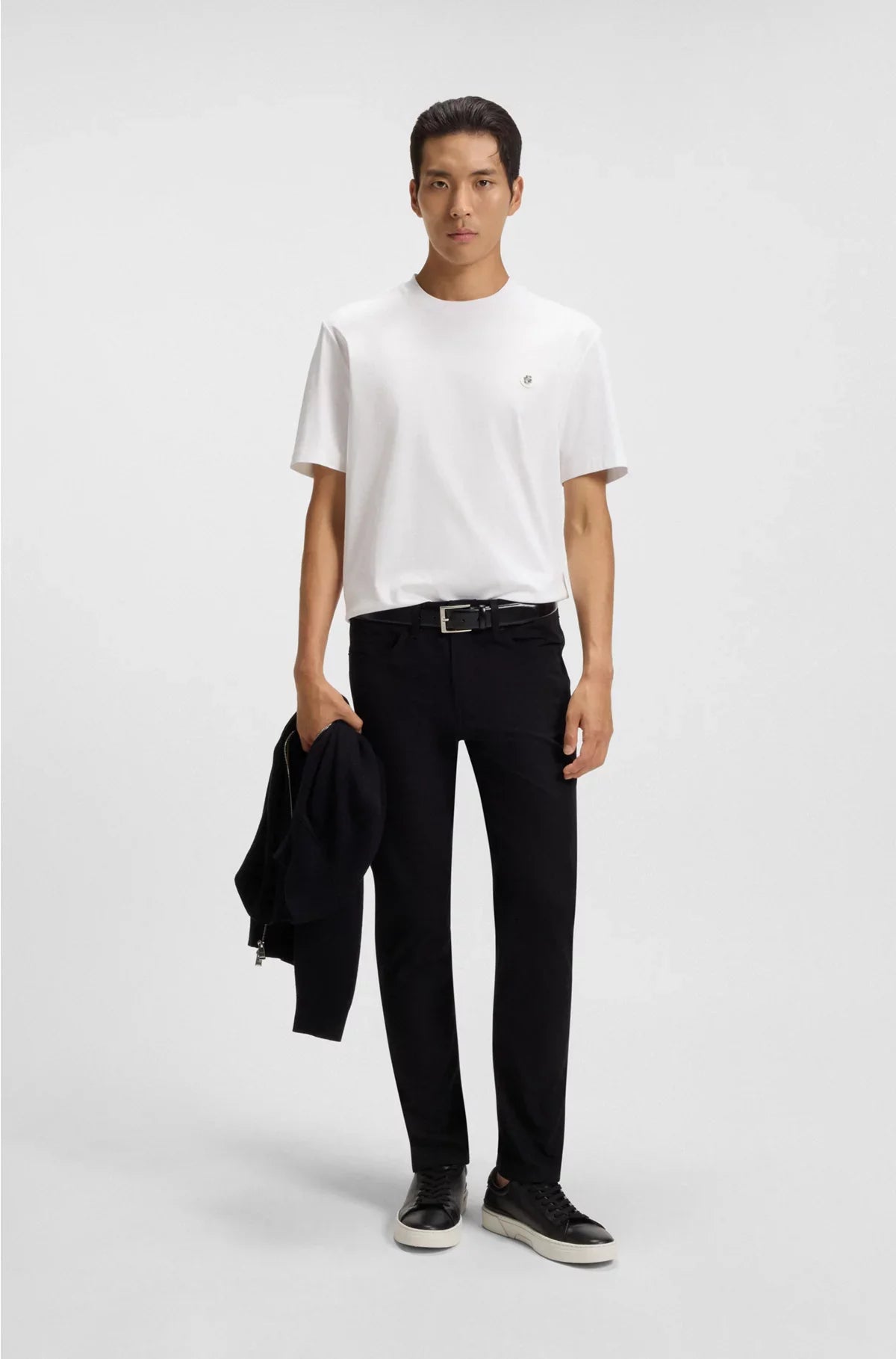 T-SHIRT REGULAR FIT IN COTONE CON MONOGRAMMA B DOPPIA