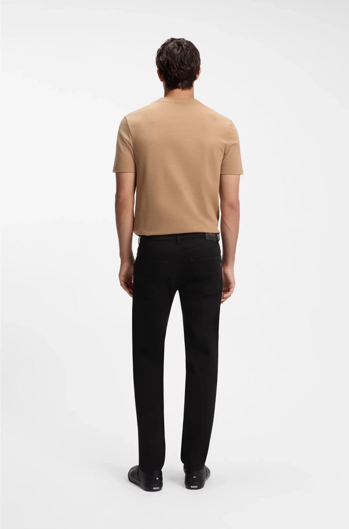 MAINE REGULAR-FIT JEANS IN BLACK ITALIAN DENIM