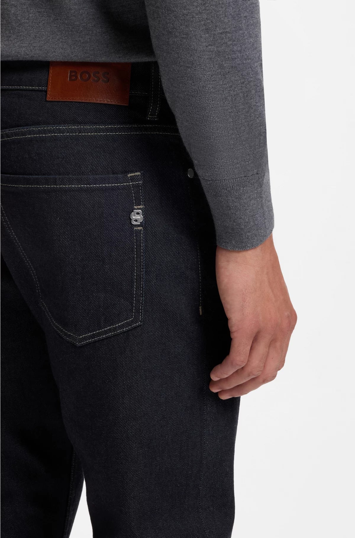 JEANS DELAWARE SLIM-FIT IN DENIM STRETCH BLU SCURO