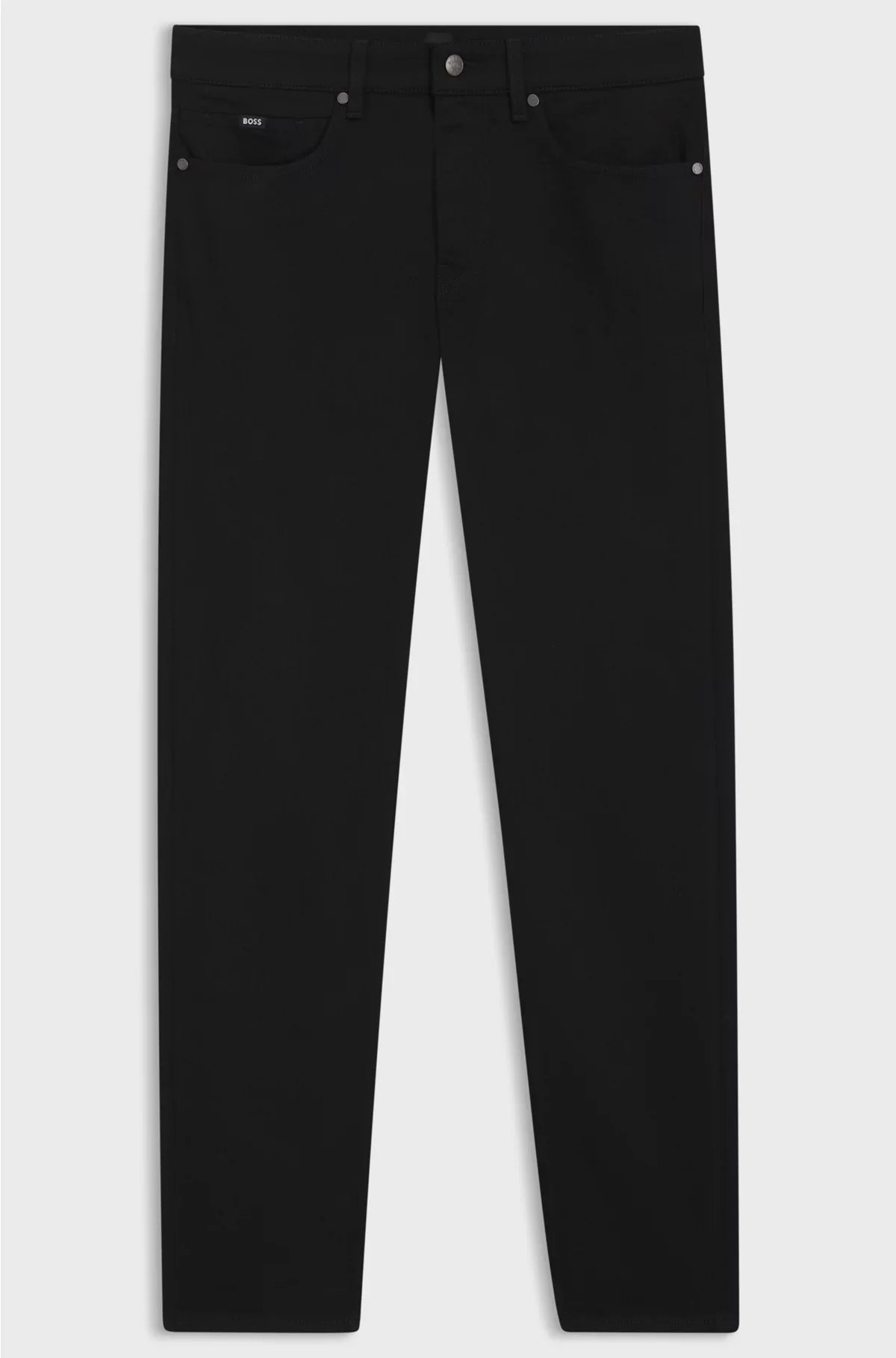DELAWARE SLIM-FIT JEANS IN ITALIAN BLACK STRETCH DENIM