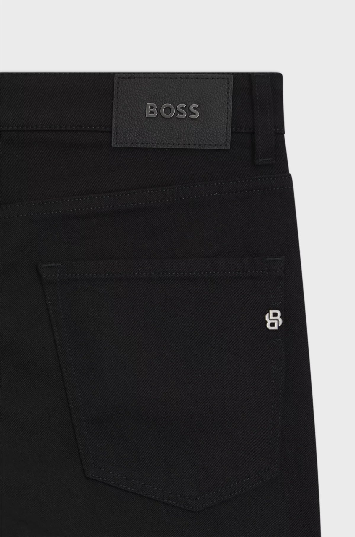 DELAWARE SLIM-FIT JEANS IN ITALIAN BLACK STRETCH DENIM