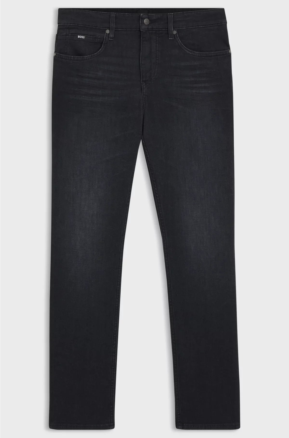 DELAWARE SLIM-FIT JEANS IN BLACK SUPER-SOFT ITALIAN DENIM