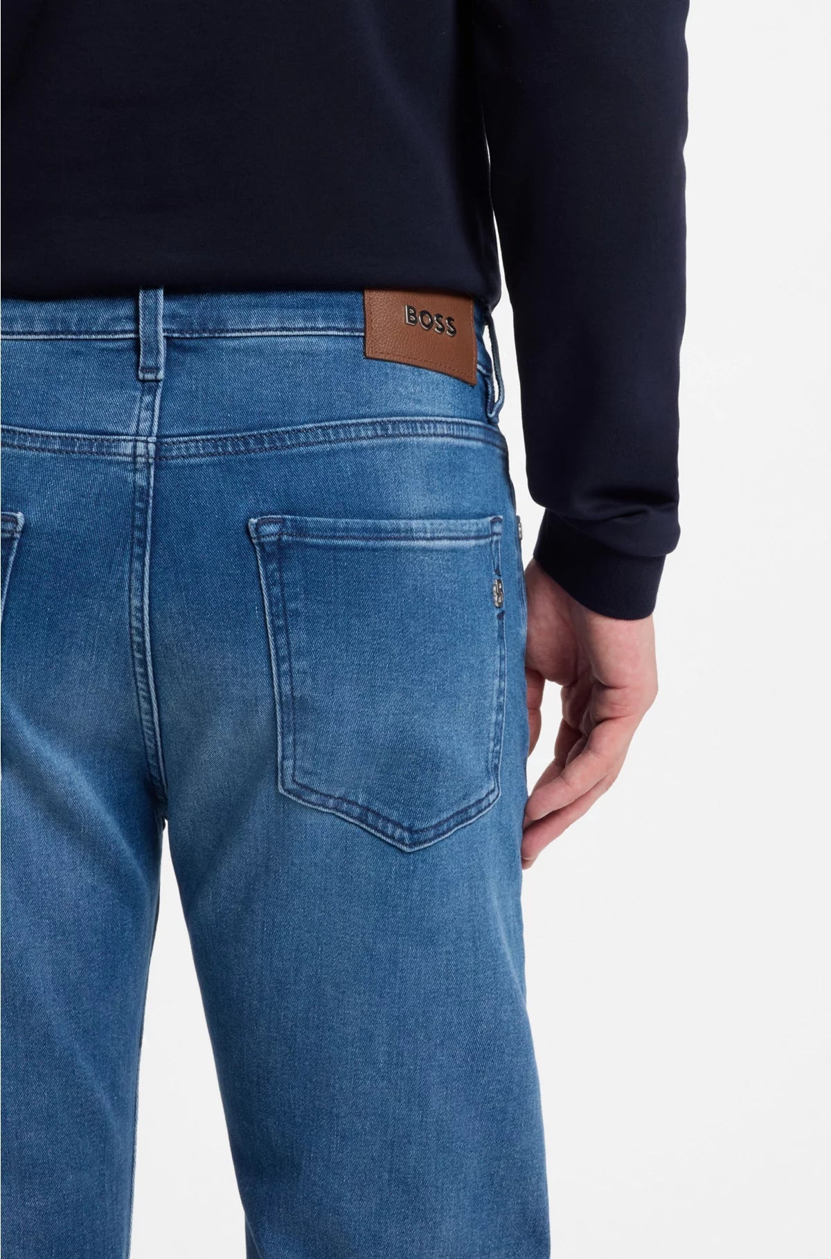 MAINE REGULAR-FIT JEANS IN BLUE SOFT-TOUCH DENIM