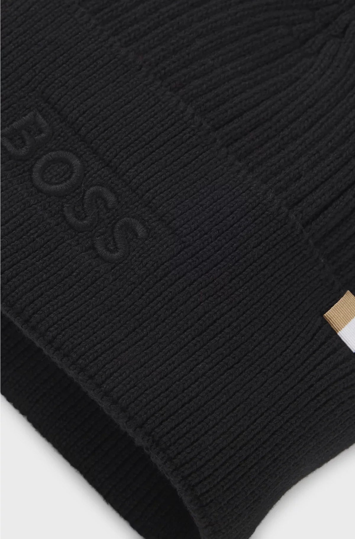 LOGO-EMBROIDERED BEANIE HAT IN WOOL AND COTTON