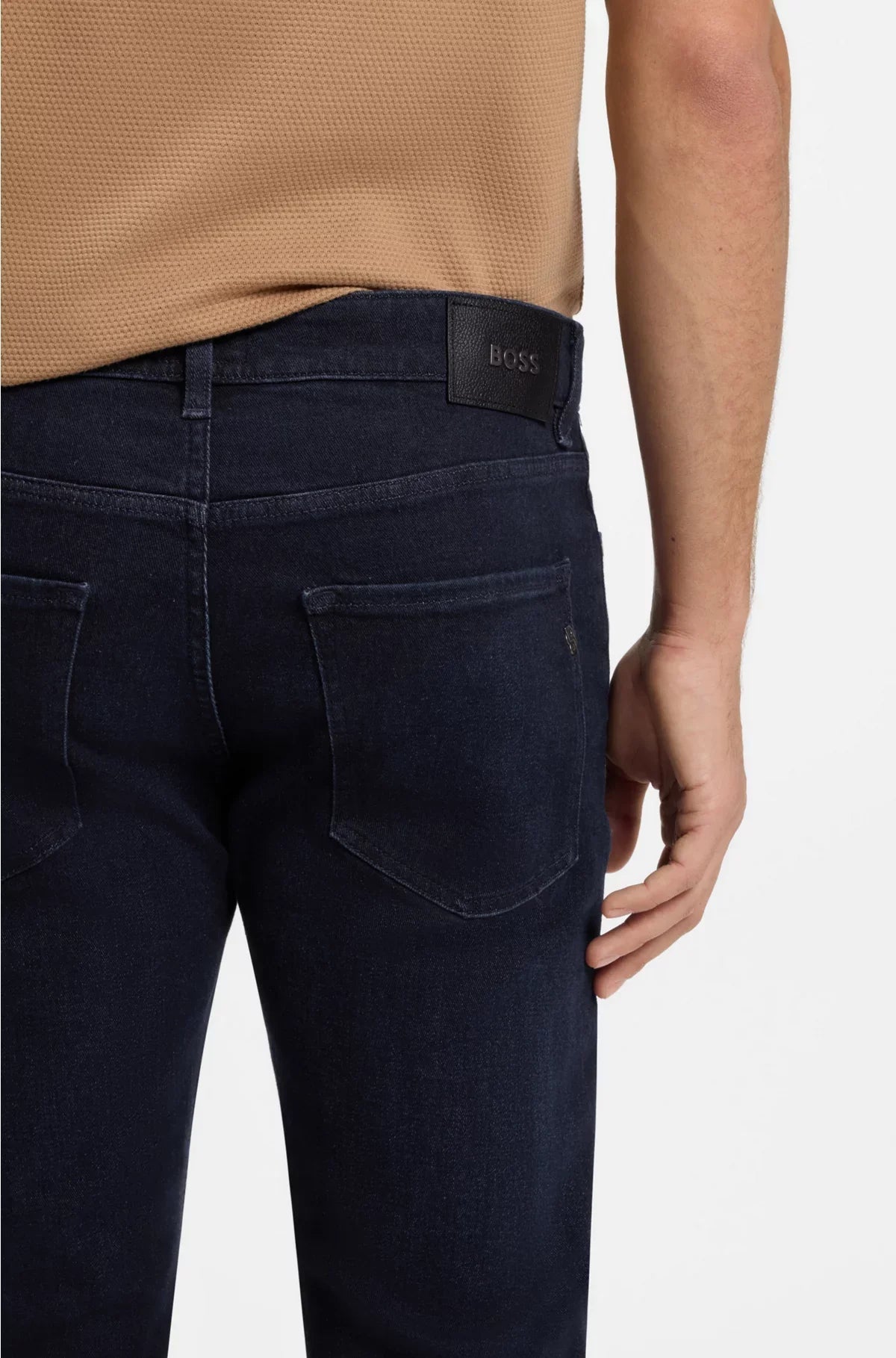 DELAWARE SLIM-FIT JEANS IN DARK-BLUE SOFT DENIM