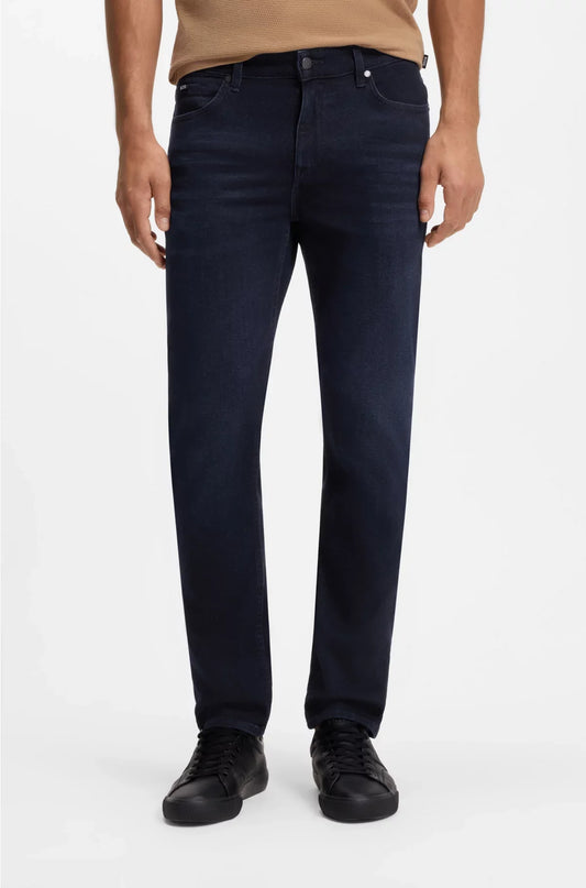 DELAWARE SLIM-FIT JEANS IN DARK-BLUE SOFT DENIM