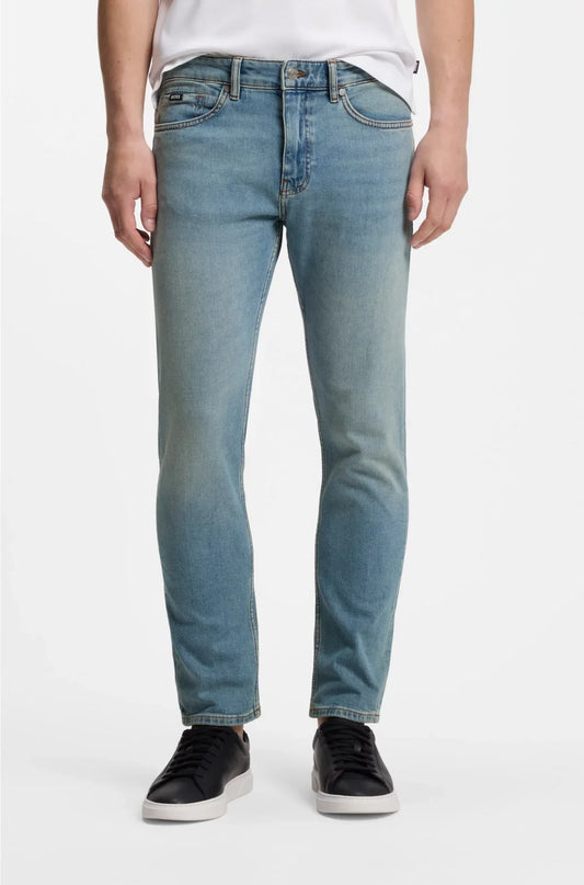 DELAWARE SLIM-FIT JEANS IN PURE-BLUE DENIM