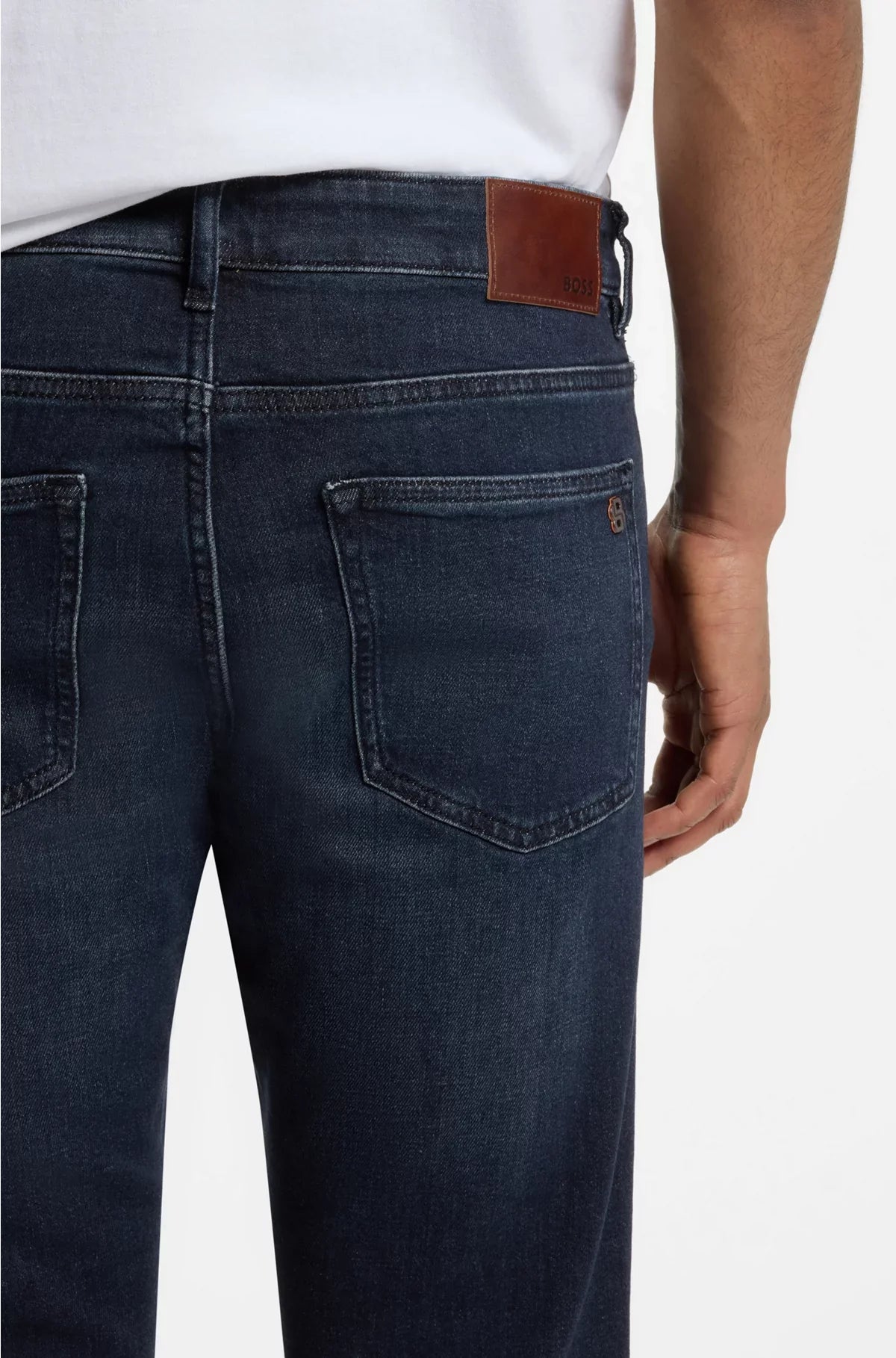 DELAWARE SLIM-FIT JEANS IN PURE-BLUE COMFORT-STRETCH DENIM