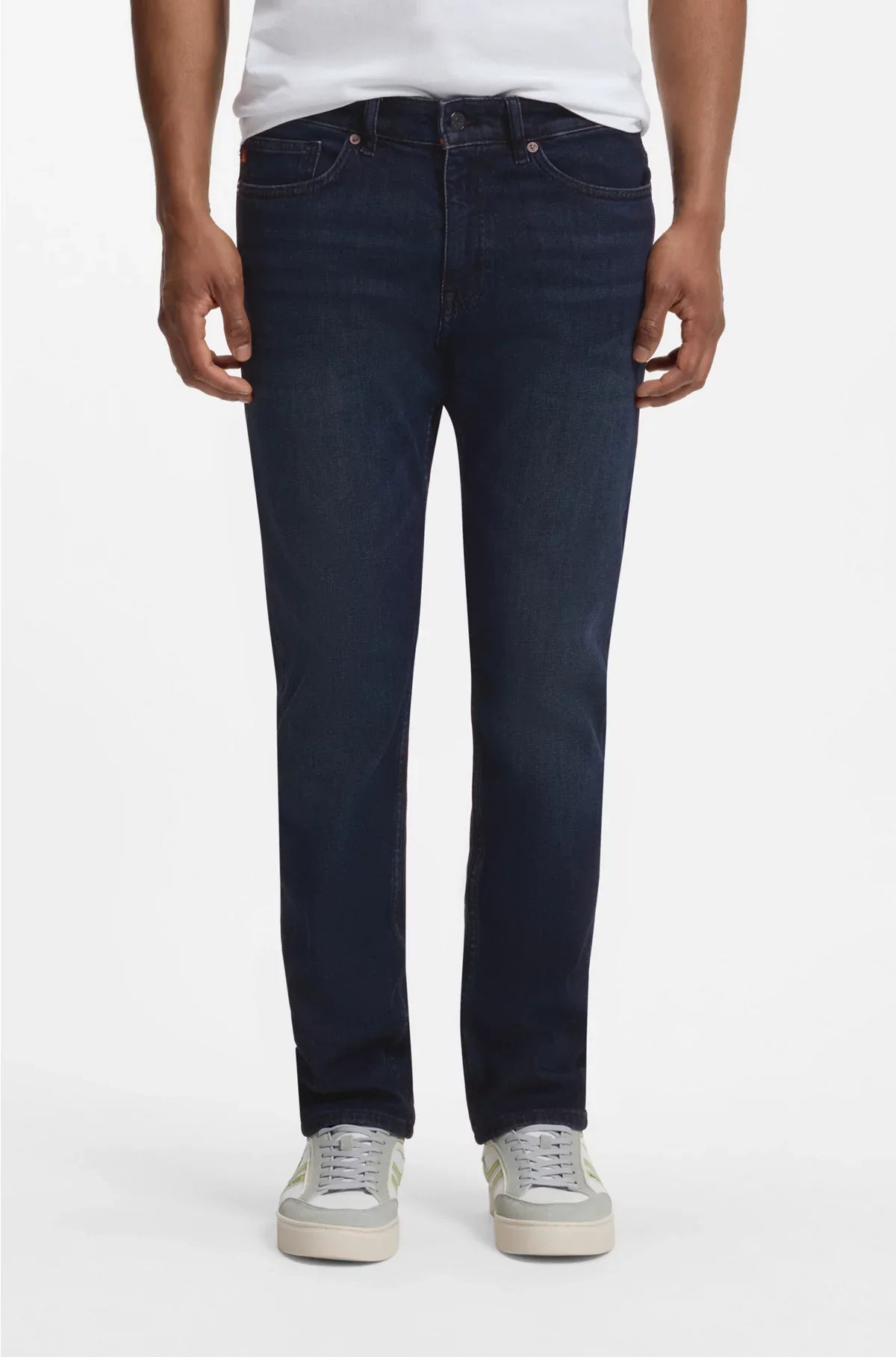 DELAWARE SLIM-FIT JEANS IN PURE-BLUE COMFORT-STRETCH DENIM