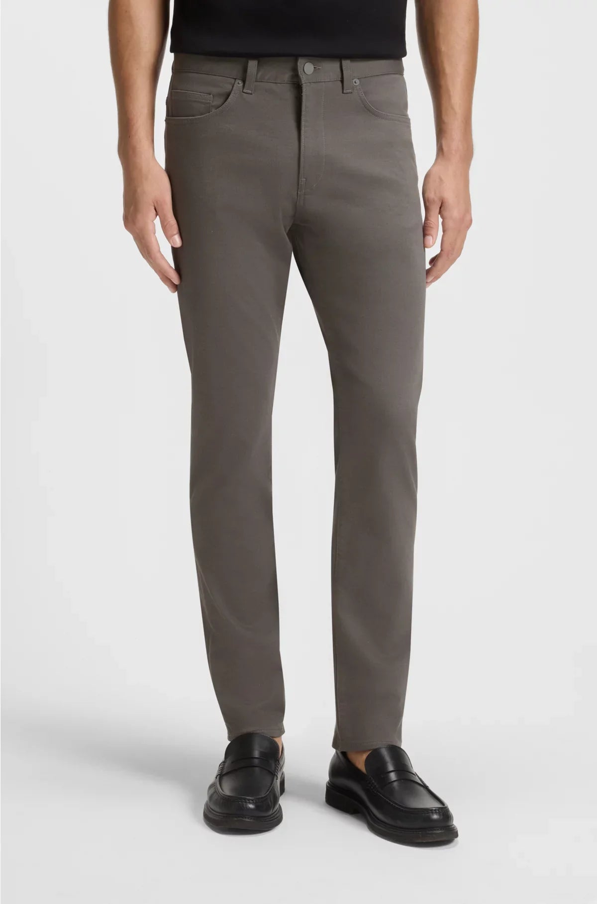 DELAWARE SLIM-FIT TROUSERS IN BRUSHED SATIN