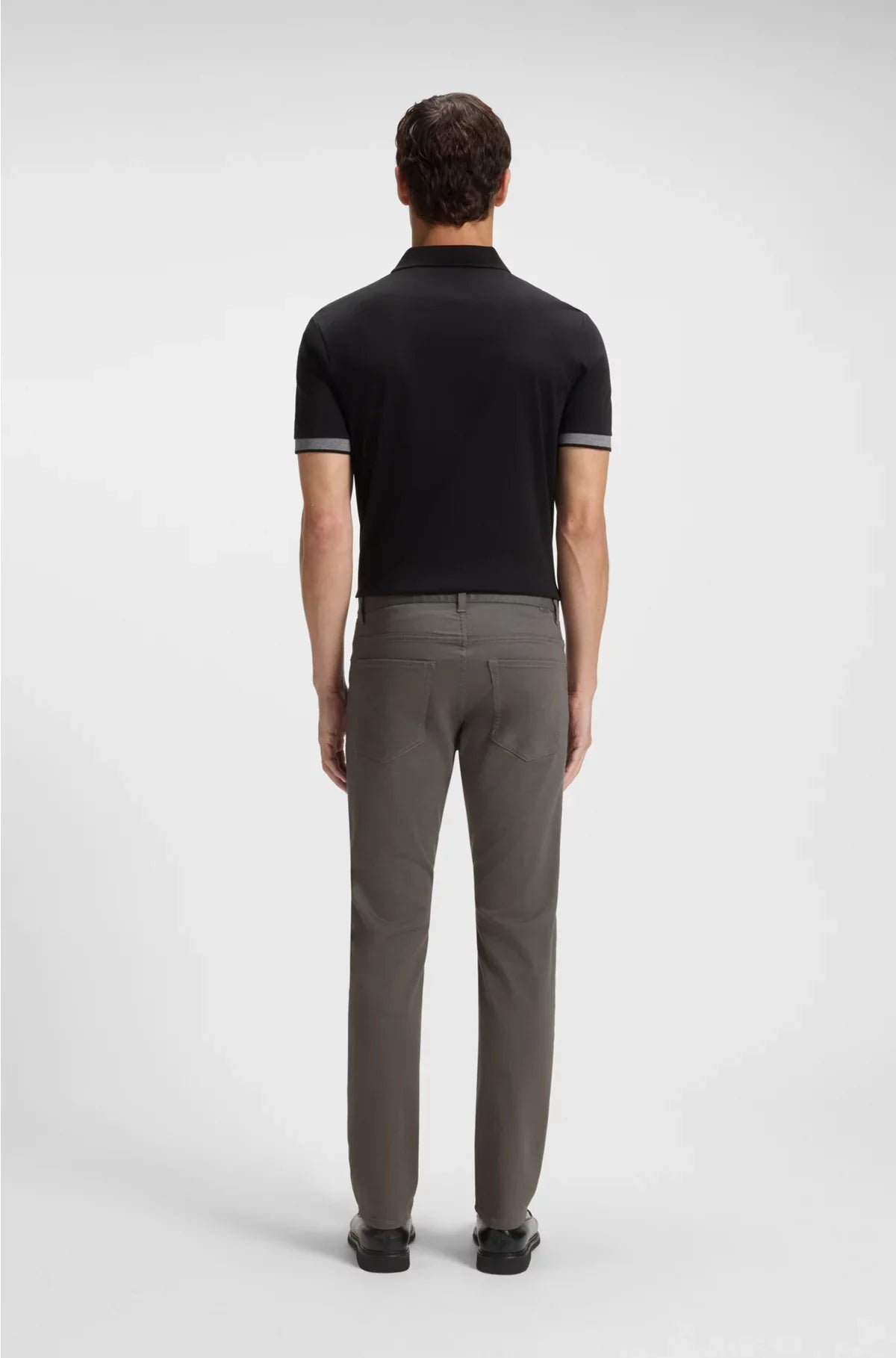 DELAWARE SLIM-FIT TROUSERS IN BRUSHED SATIN