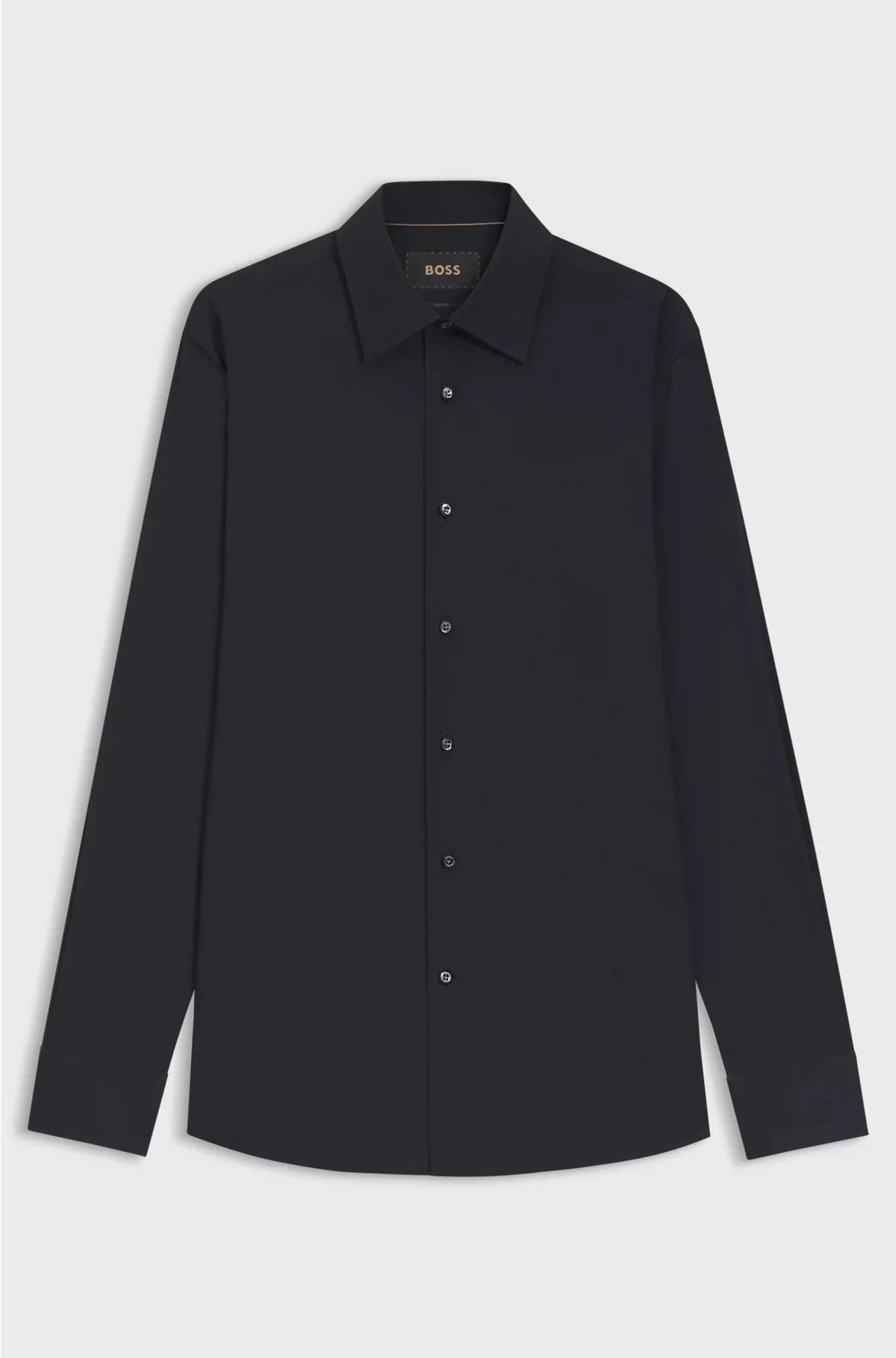 SLIM-FIT SHIRT IN COTTON-BLEND STRETCH POPLIN