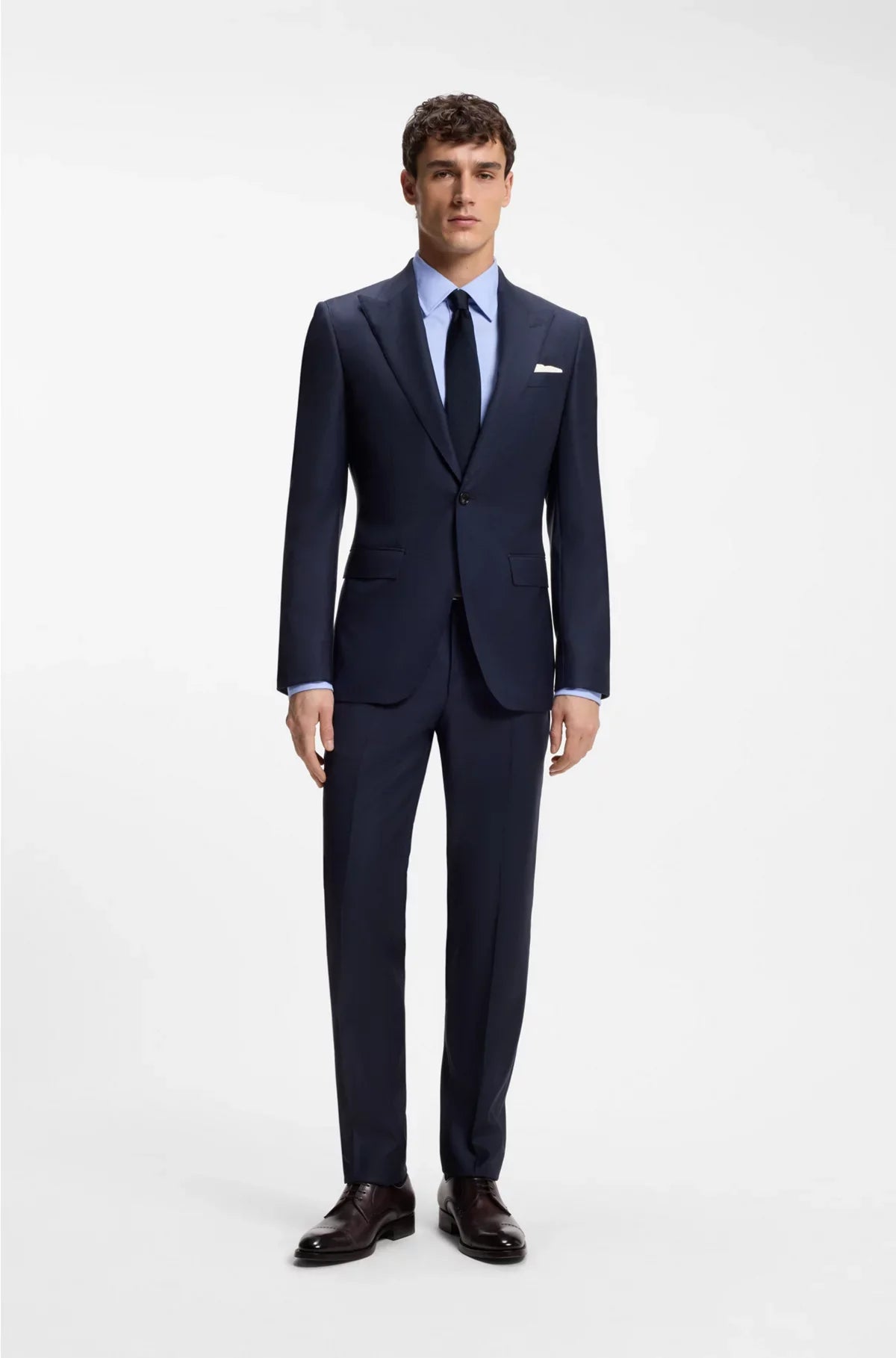 SLIM-FIT SHIRT IN STRUCTURED ITALIAN STRETCH COTTON