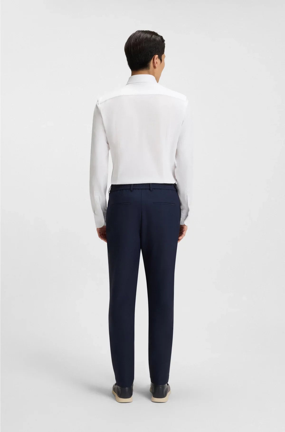 SLIM-FIT SHIRT IN COTTON-PIQUE JERSEY