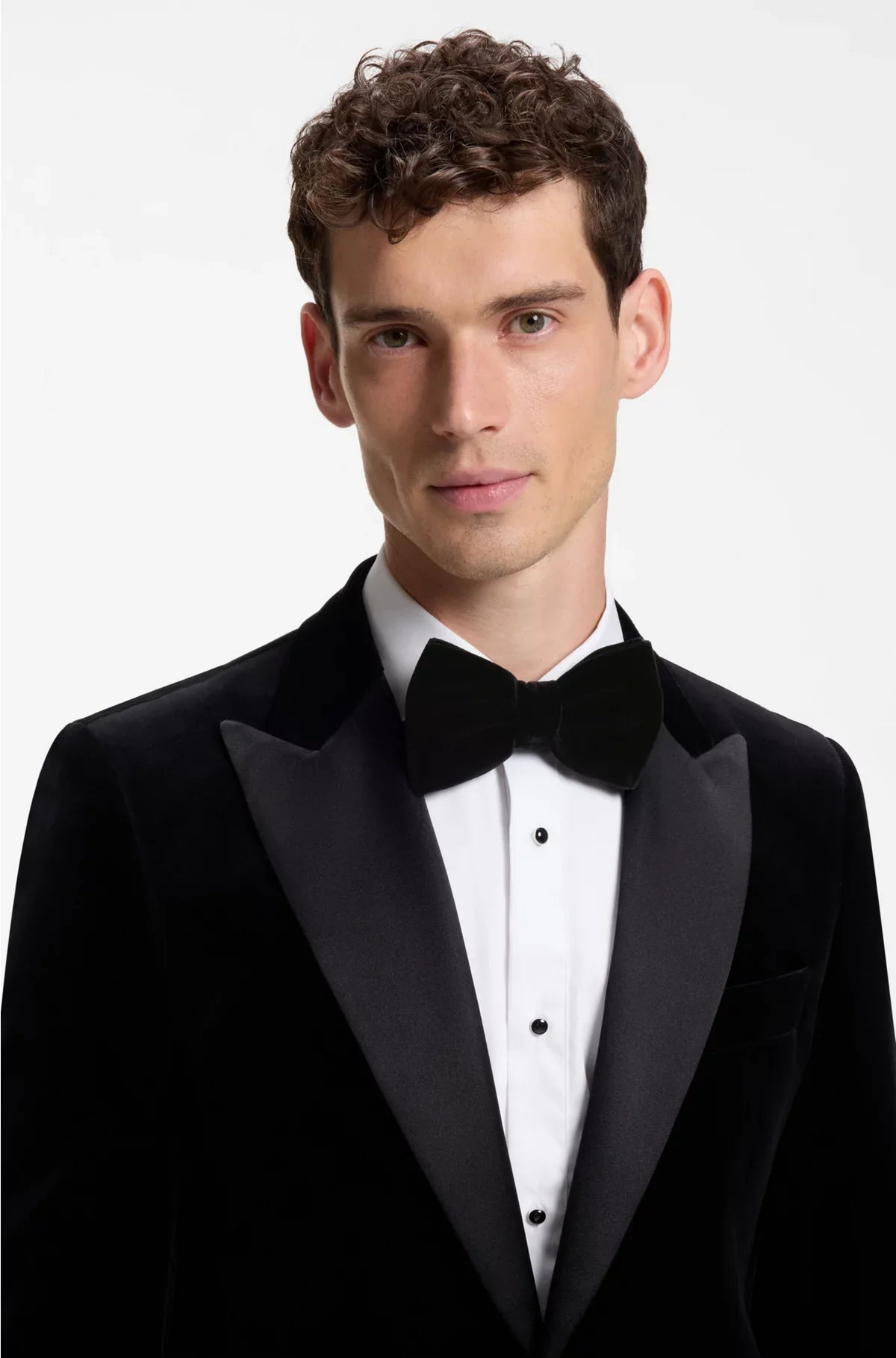 PRE-TIED BOW TIE IN COTTON VELVET
