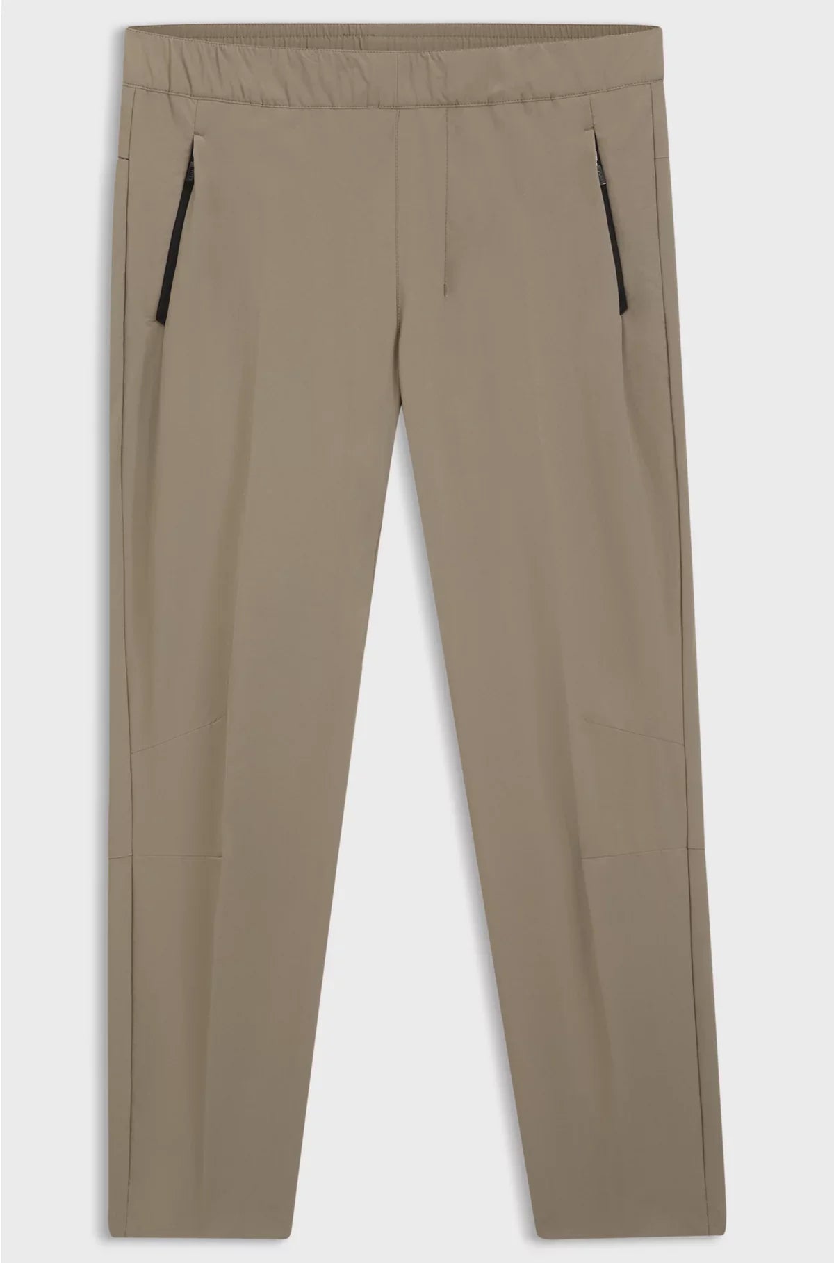 TAPERED-LEG TROUSERS IN WATER-REPELLENT STRETCH FABRIC